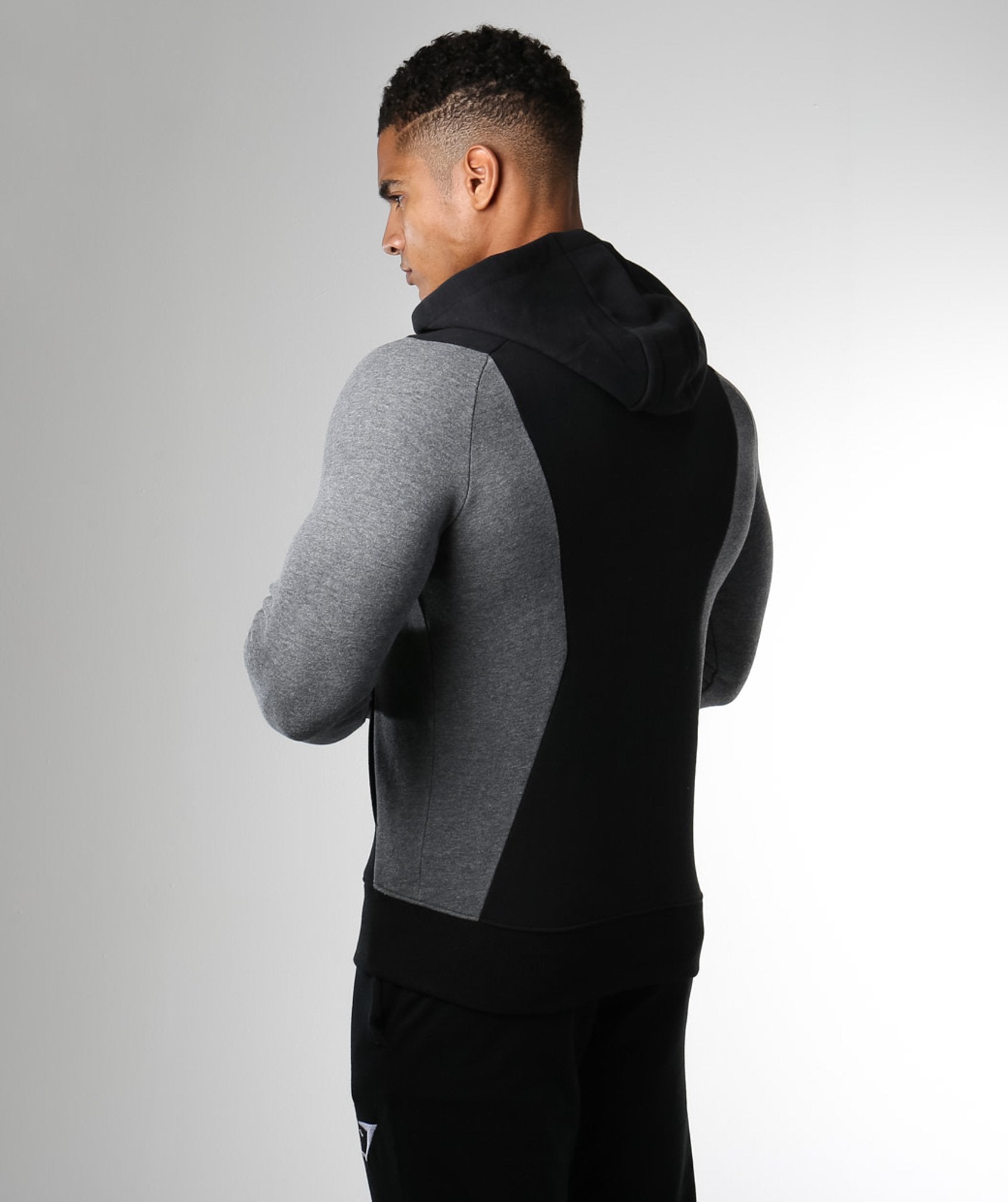 Carbon Hoodie in Black/Charcoal - view 4