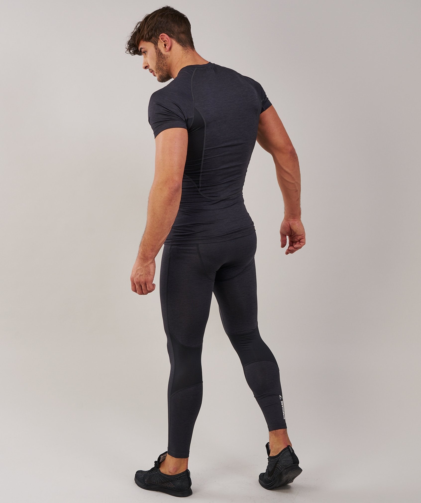 Element Baselayer Leggings in Black Marl - view 3