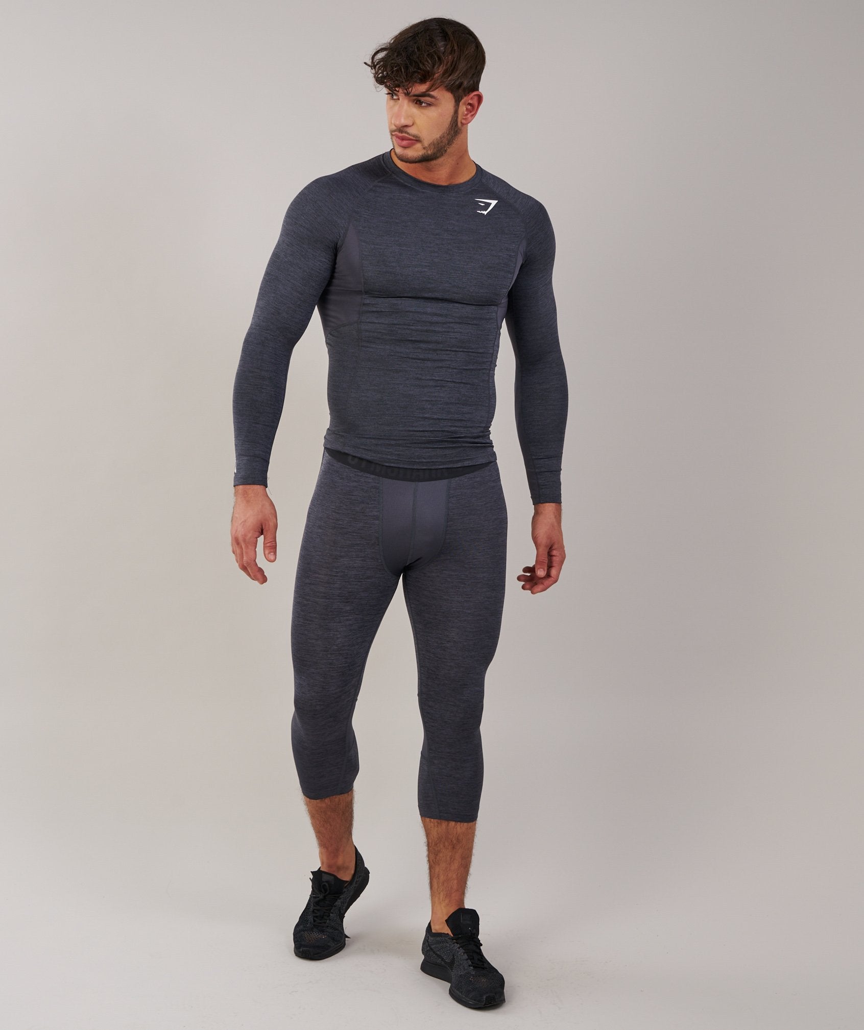 Element Baselayer 3/4 Legging in Charcoal Marl - view 4