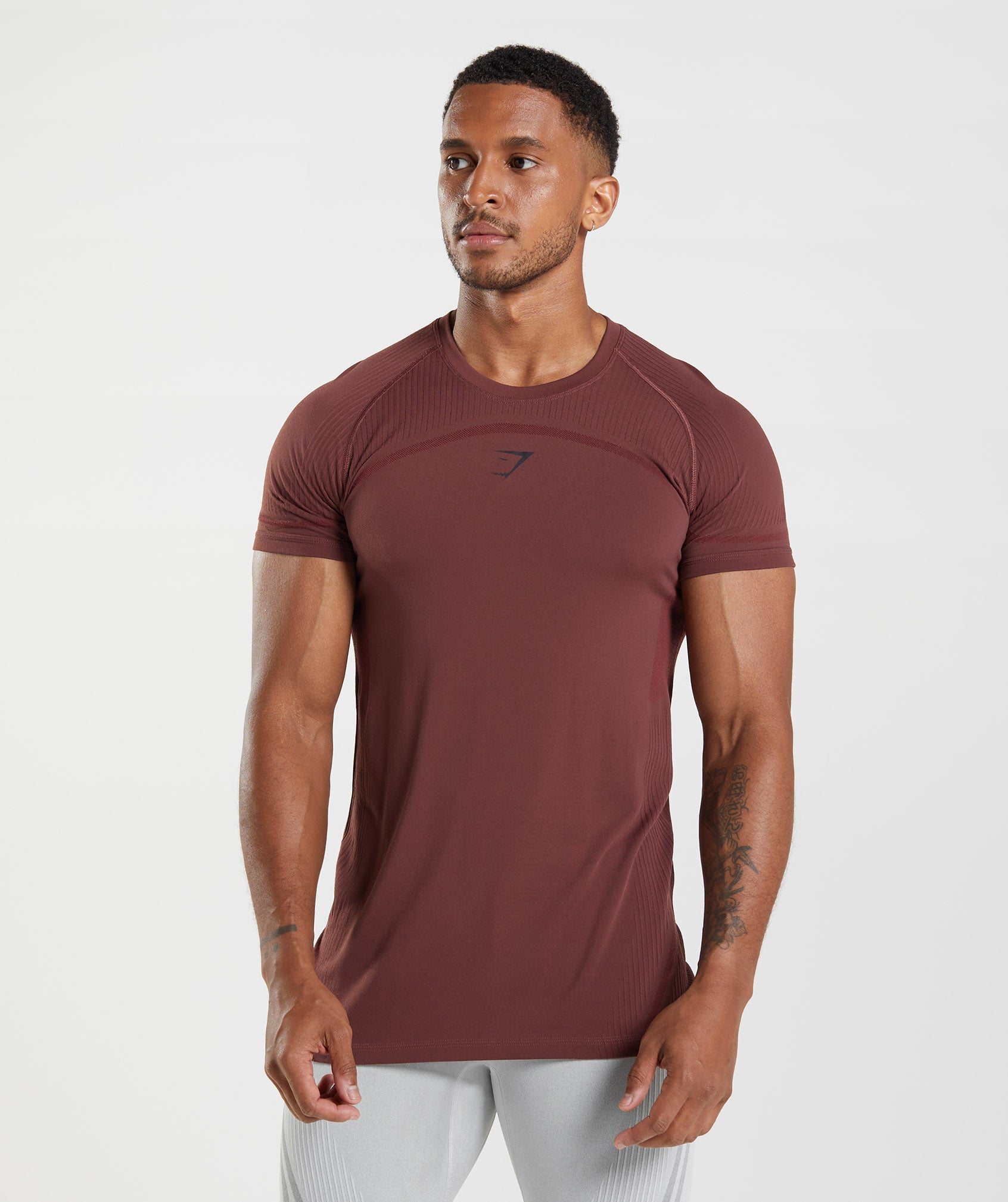 315 Seamless T-Shirt in Cherry Brown