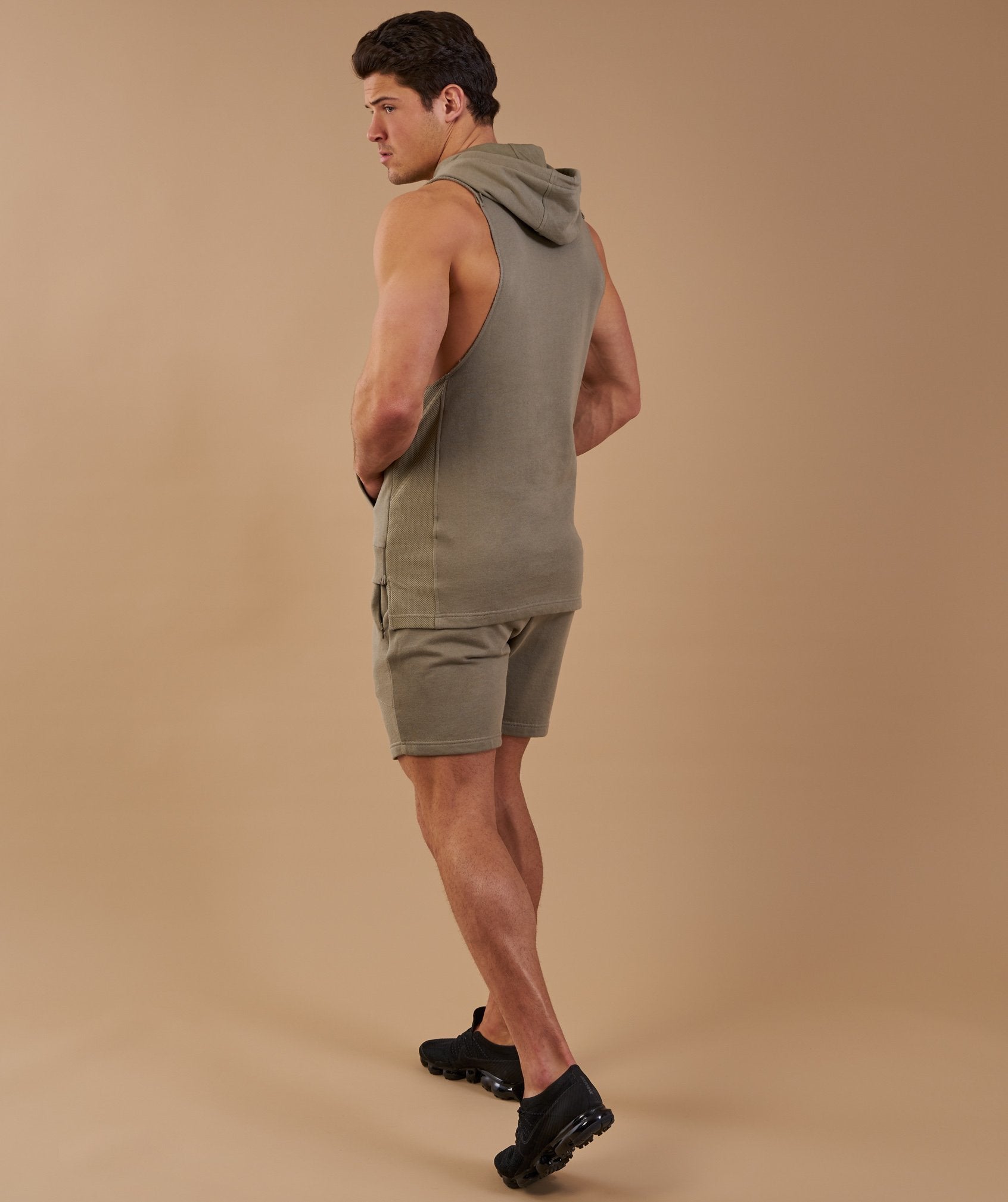 Select Drop Armhole Pullover in Light Khaki - view 2