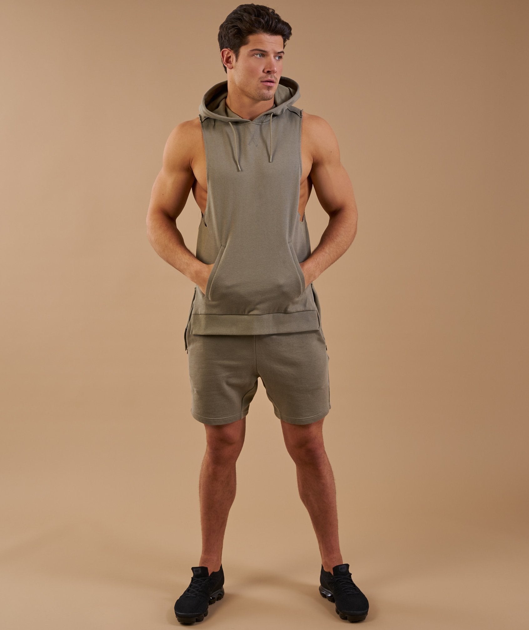 Select Drop Armhole Pullover in Light Khaki - view 3