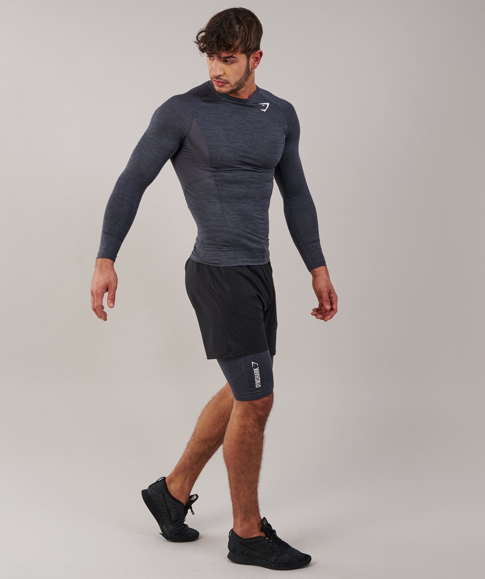 Element Baselayer Shorts in Charcoal Marl - view 4