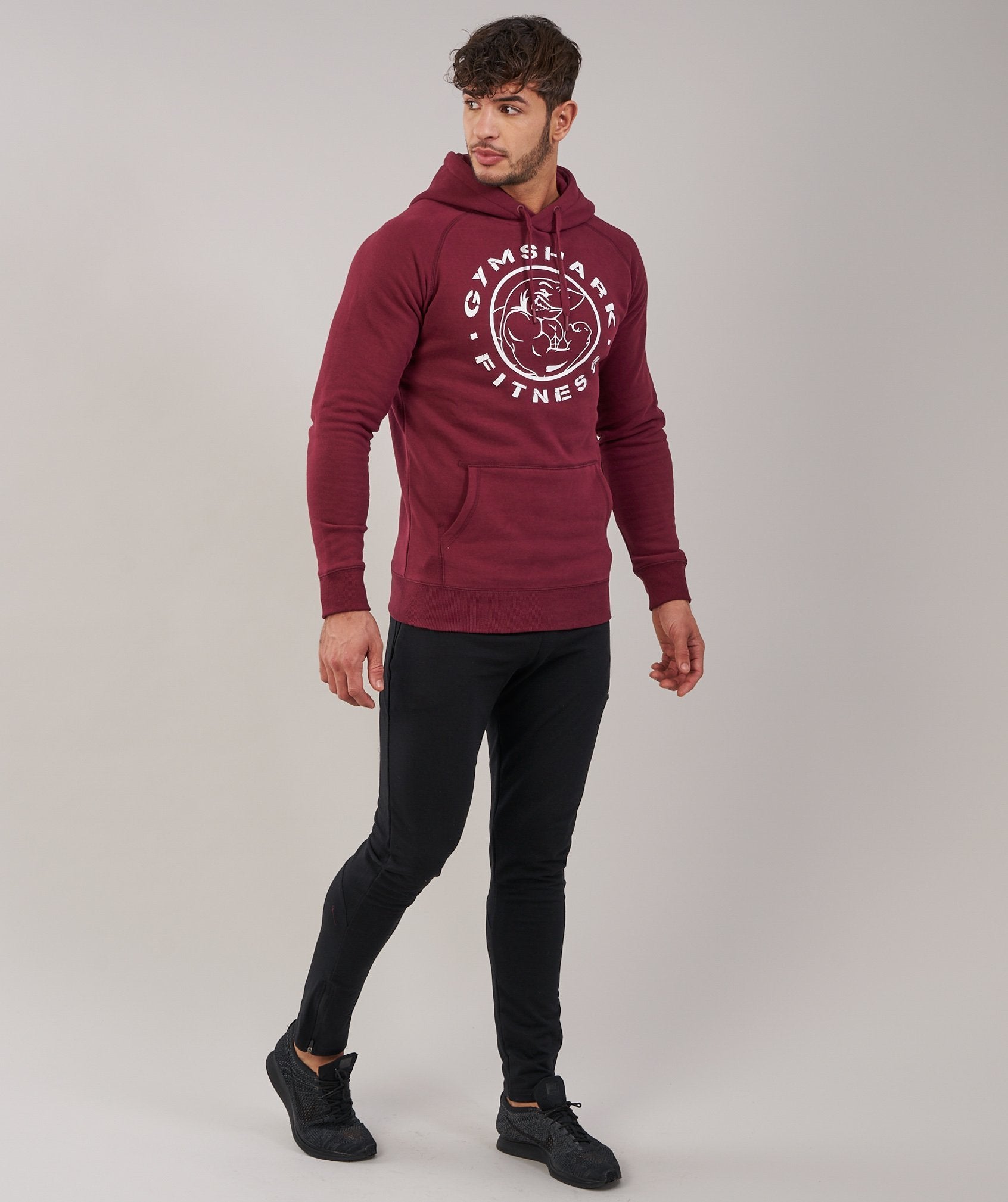 Fitness Hoodie in Port - view 3