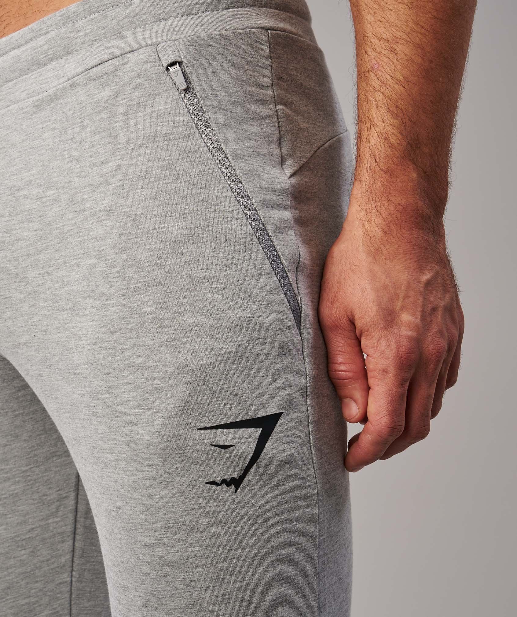 Fit Tapered Bottoms in Light Grey Marl - view 5