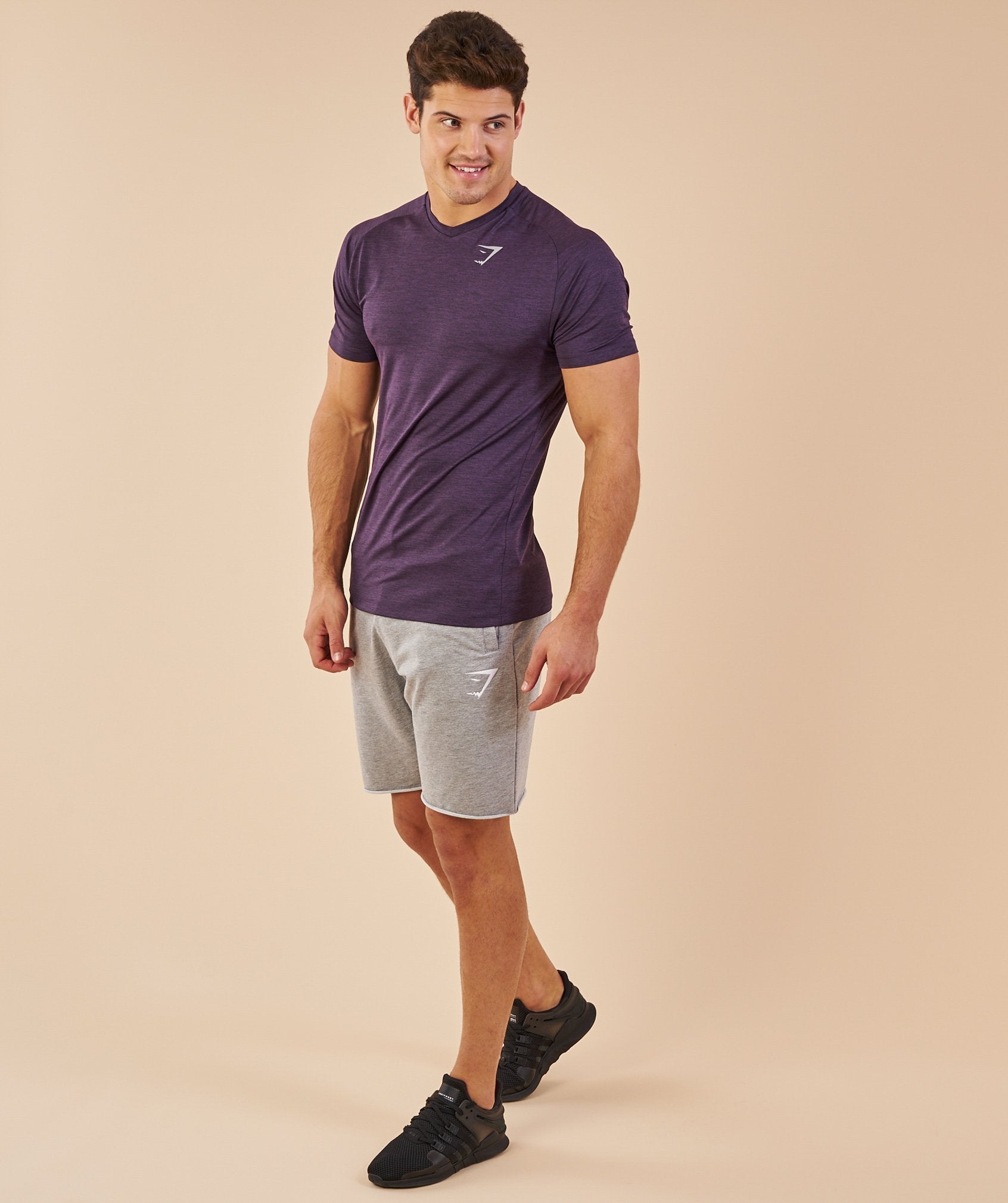 Convert T-Shirt in Nightshade Purple Marl - view 3