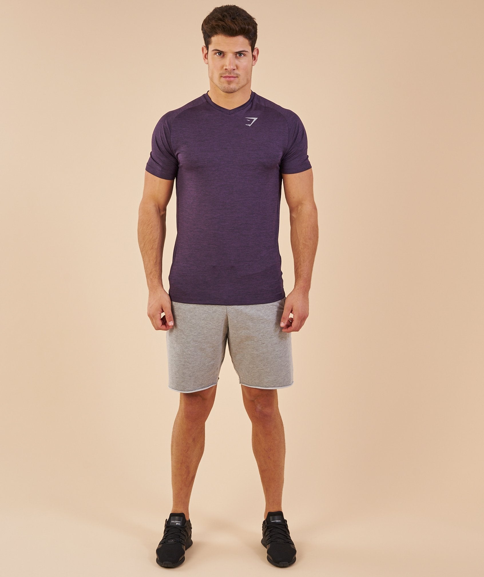 Convert T-Shirt in Nightshade Purple Marl - view 4