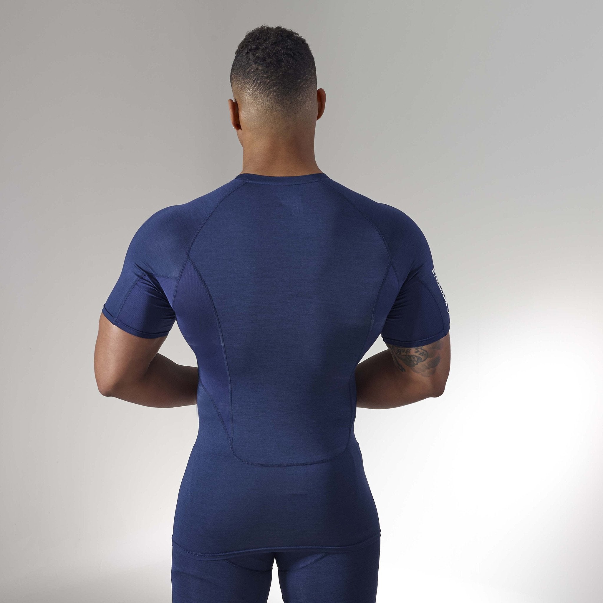 Element Baselayer Short Sleeve Top in Sapphire Blue Marl - view 4