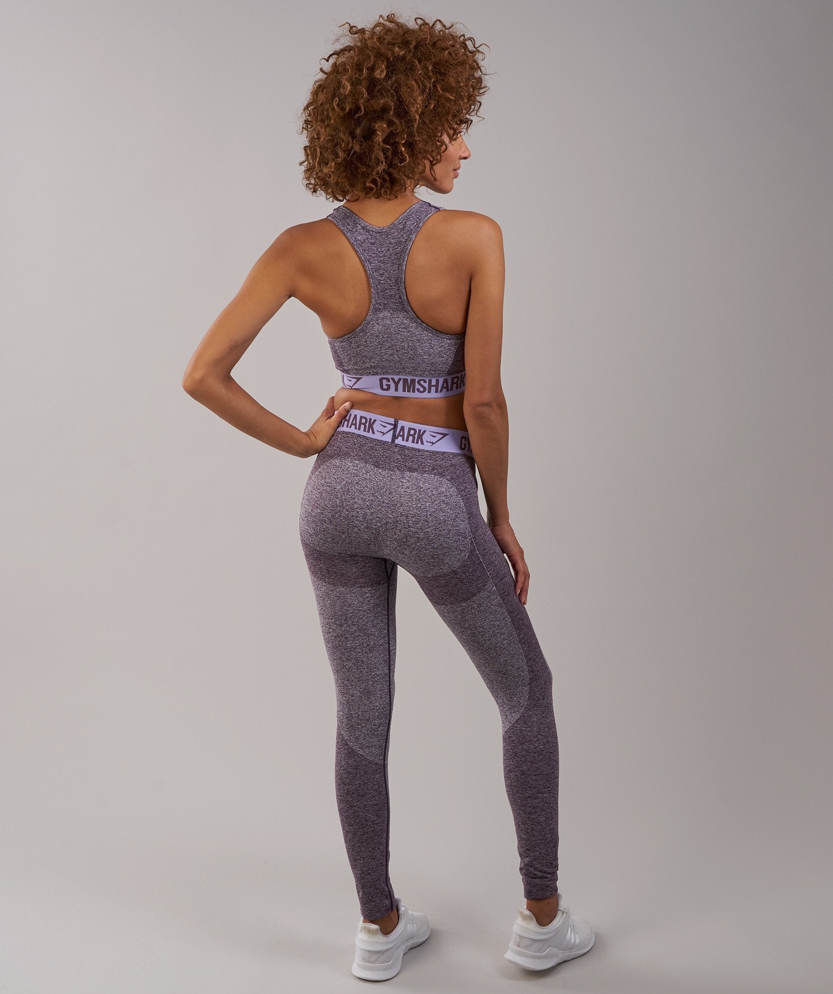 Flex Leggings in Purple Wash Marl/Pastel Lilac - view 2