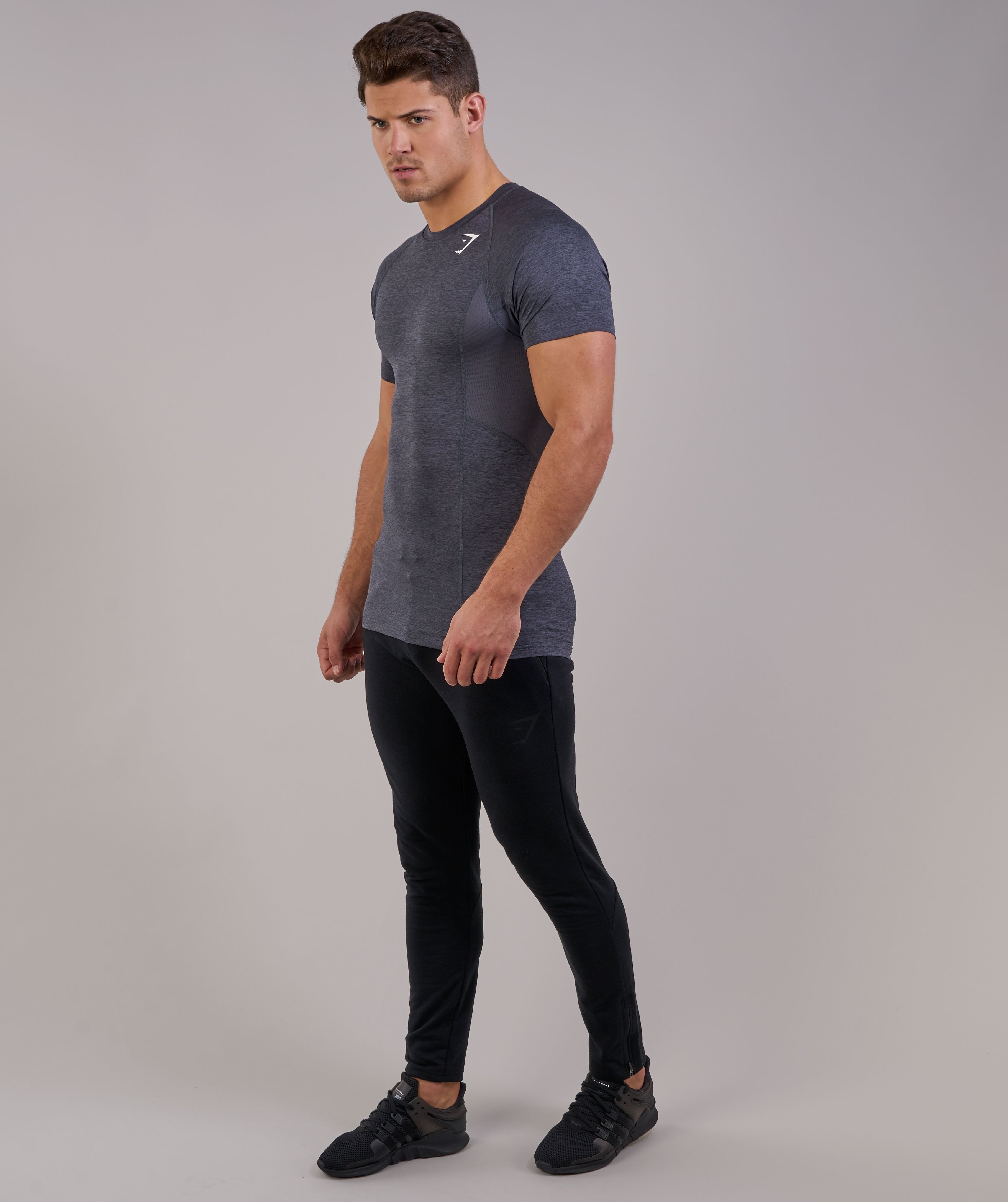 Element Baselayer Short Sleeve Top in Charcoal Marl - view 3