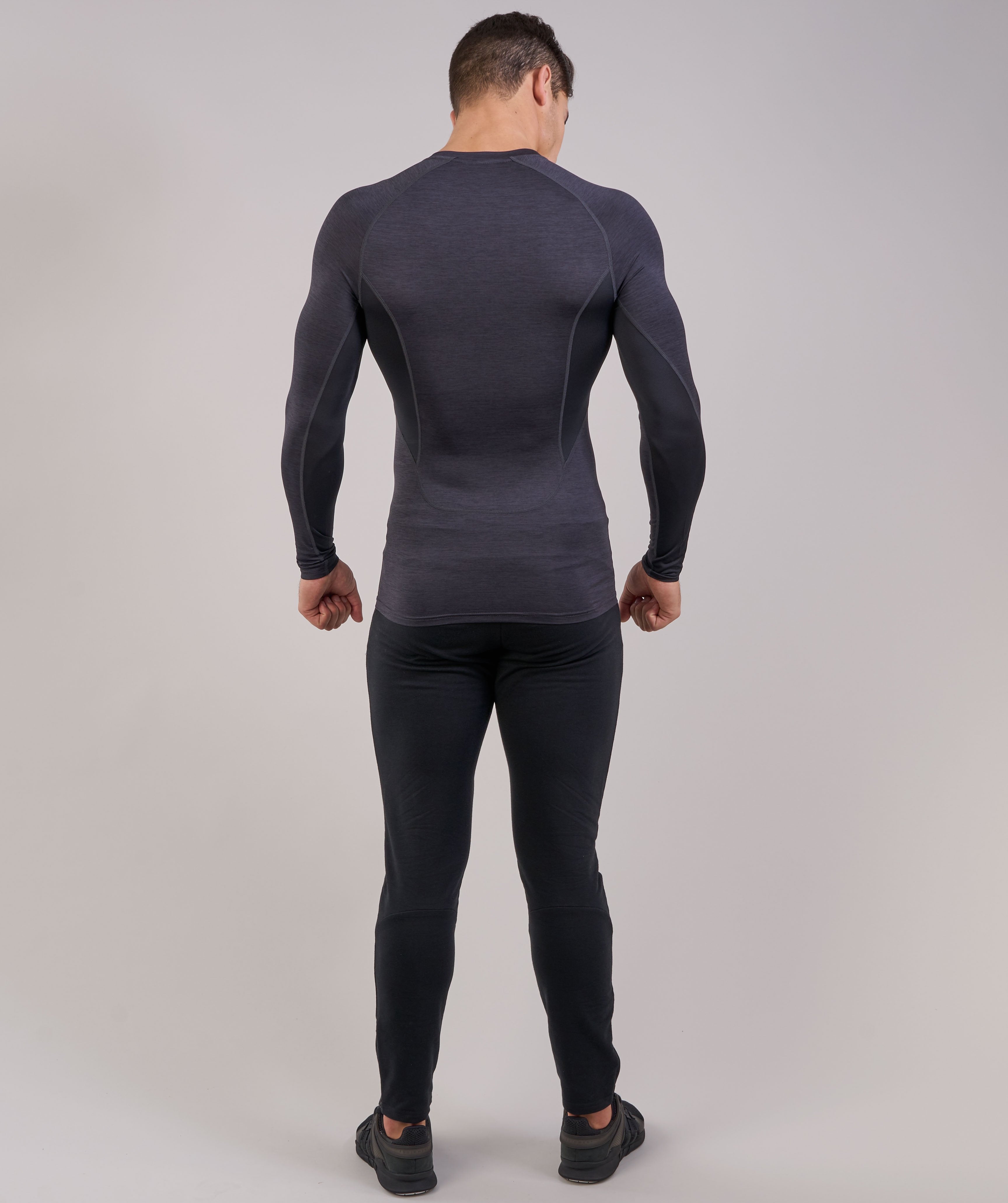 Element Baselayer Long Sleeve Top in Black Marl