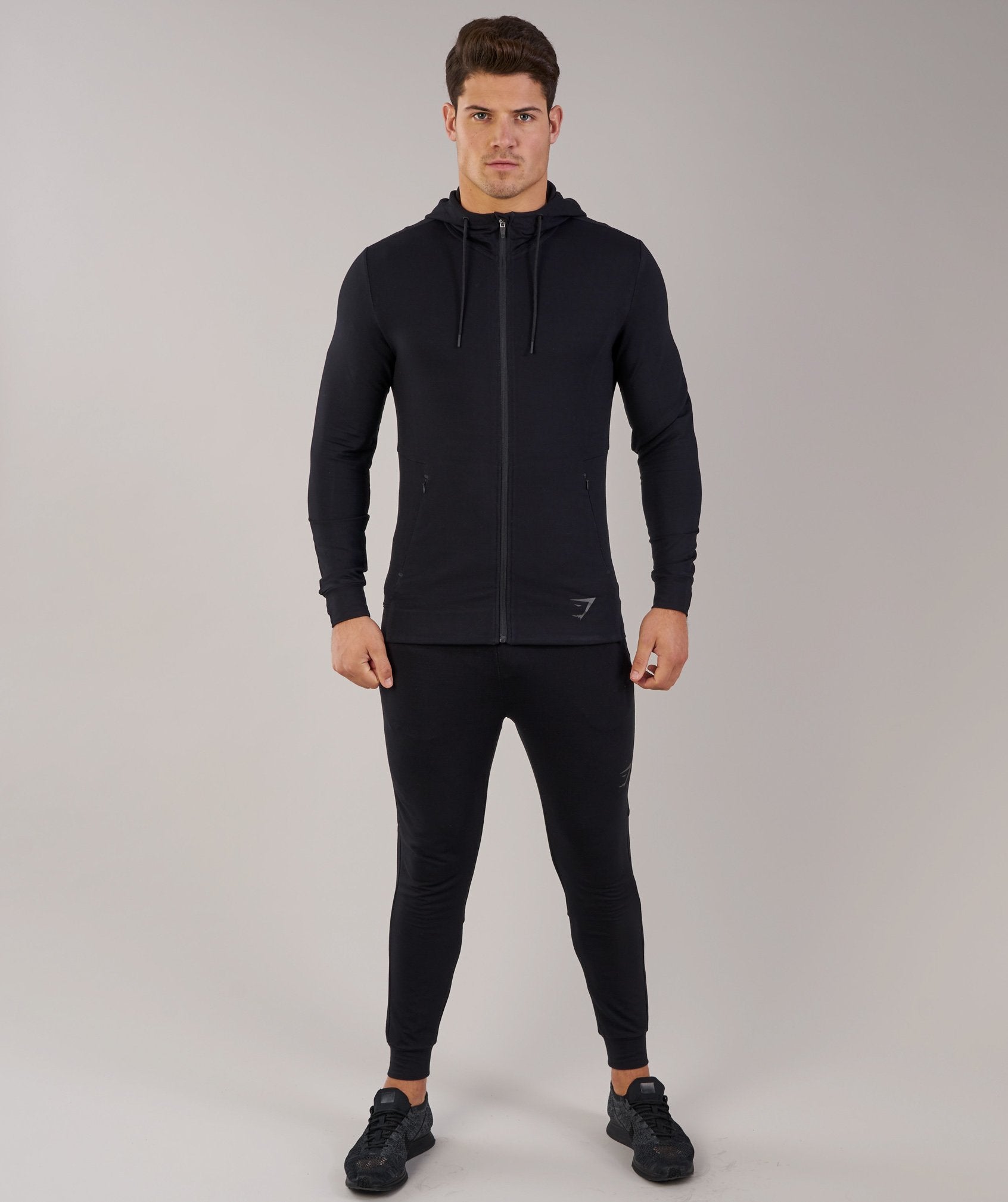 Enlighten Zip Hoodie  in Black - view 4