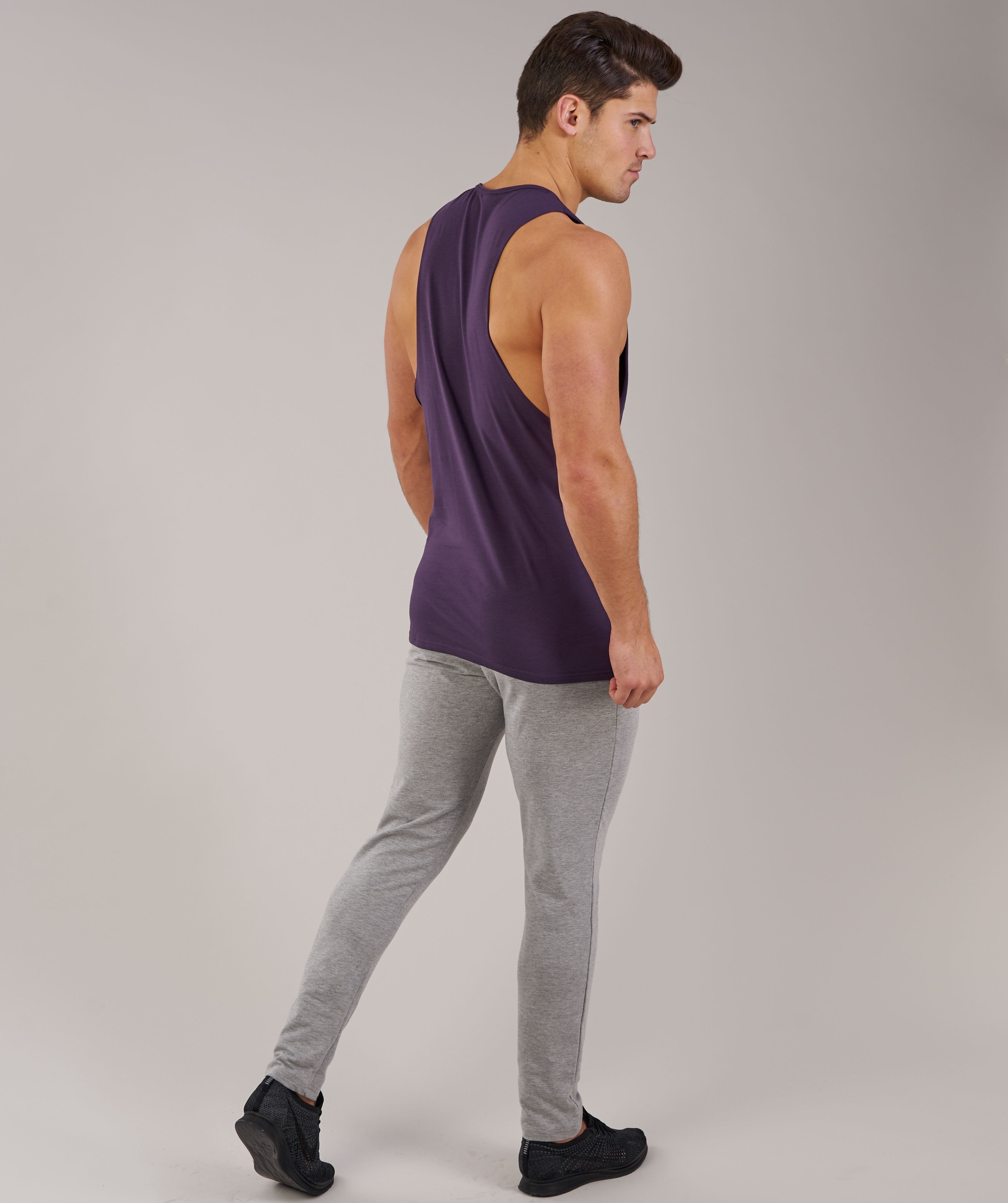 Fitness Drop Armhole Tank in Nightshade Purple - view 3