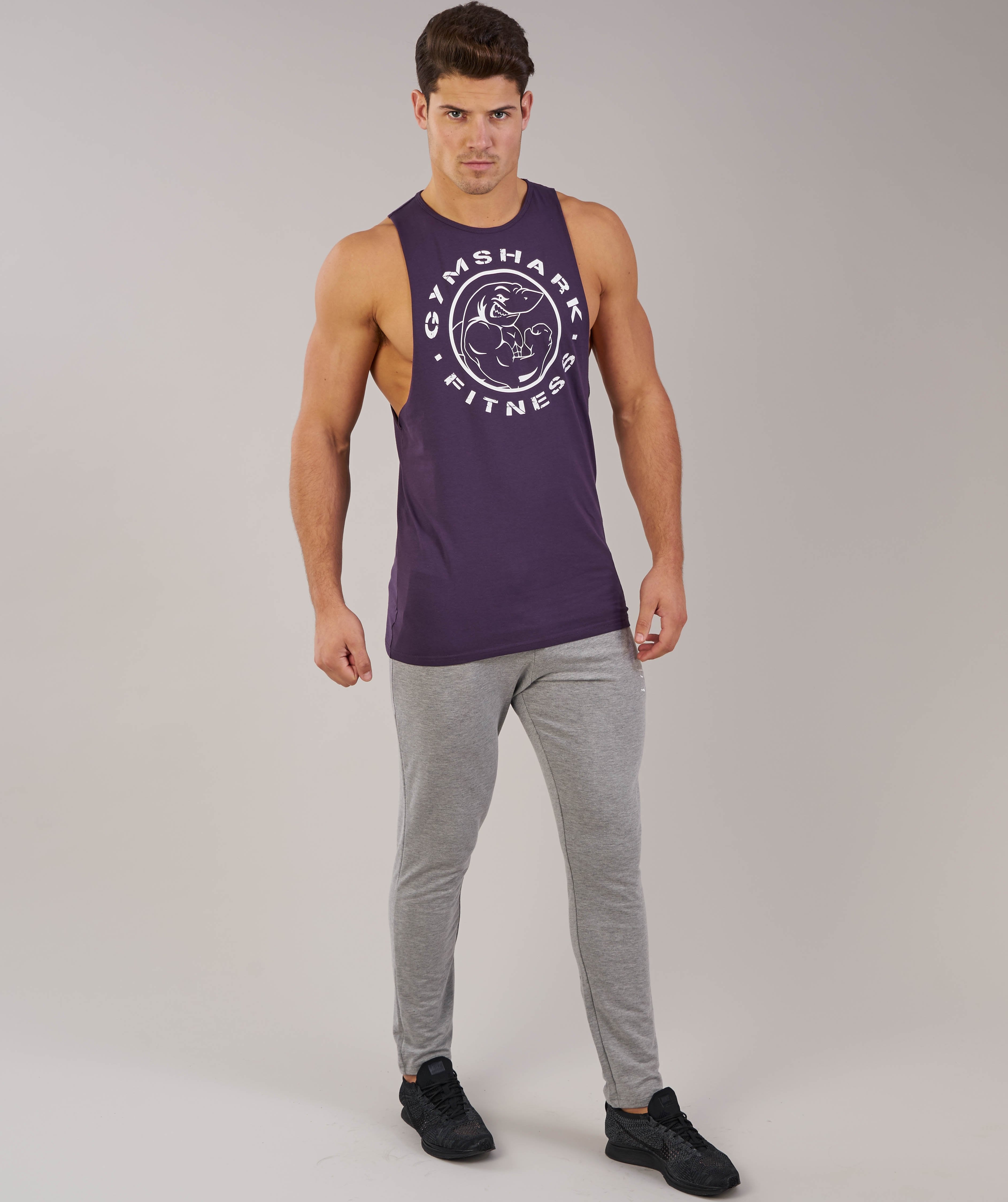 Fitness Drop Armhole Tank in Nightshade Purple - view 4