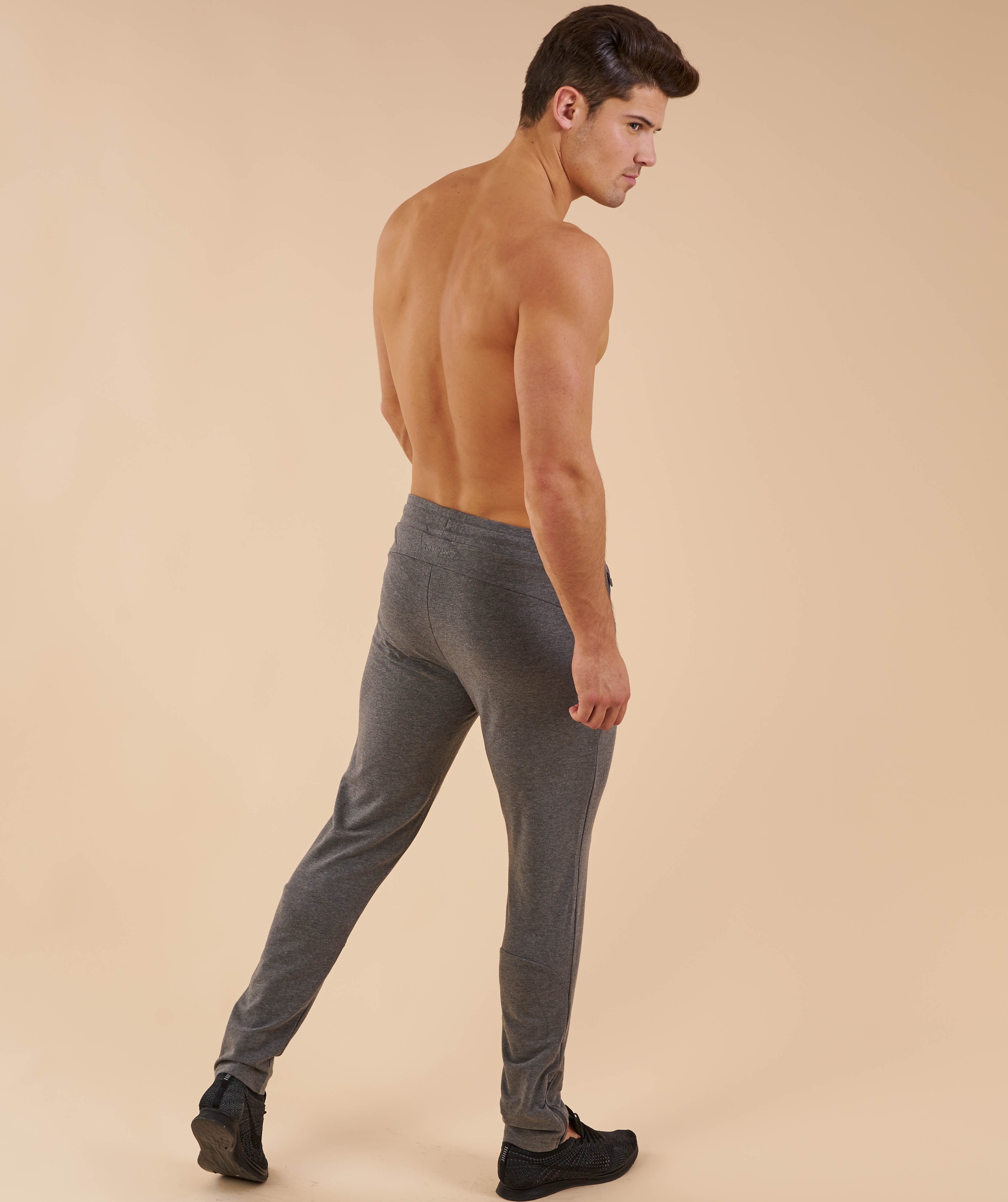 Fit Tapered Bottoms in Charcoal Marl - view 2