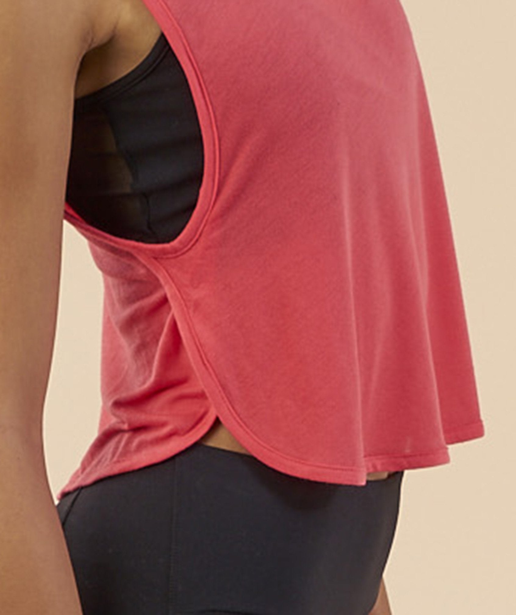 Cropped Tank Top in Sherbet Pink - view 5