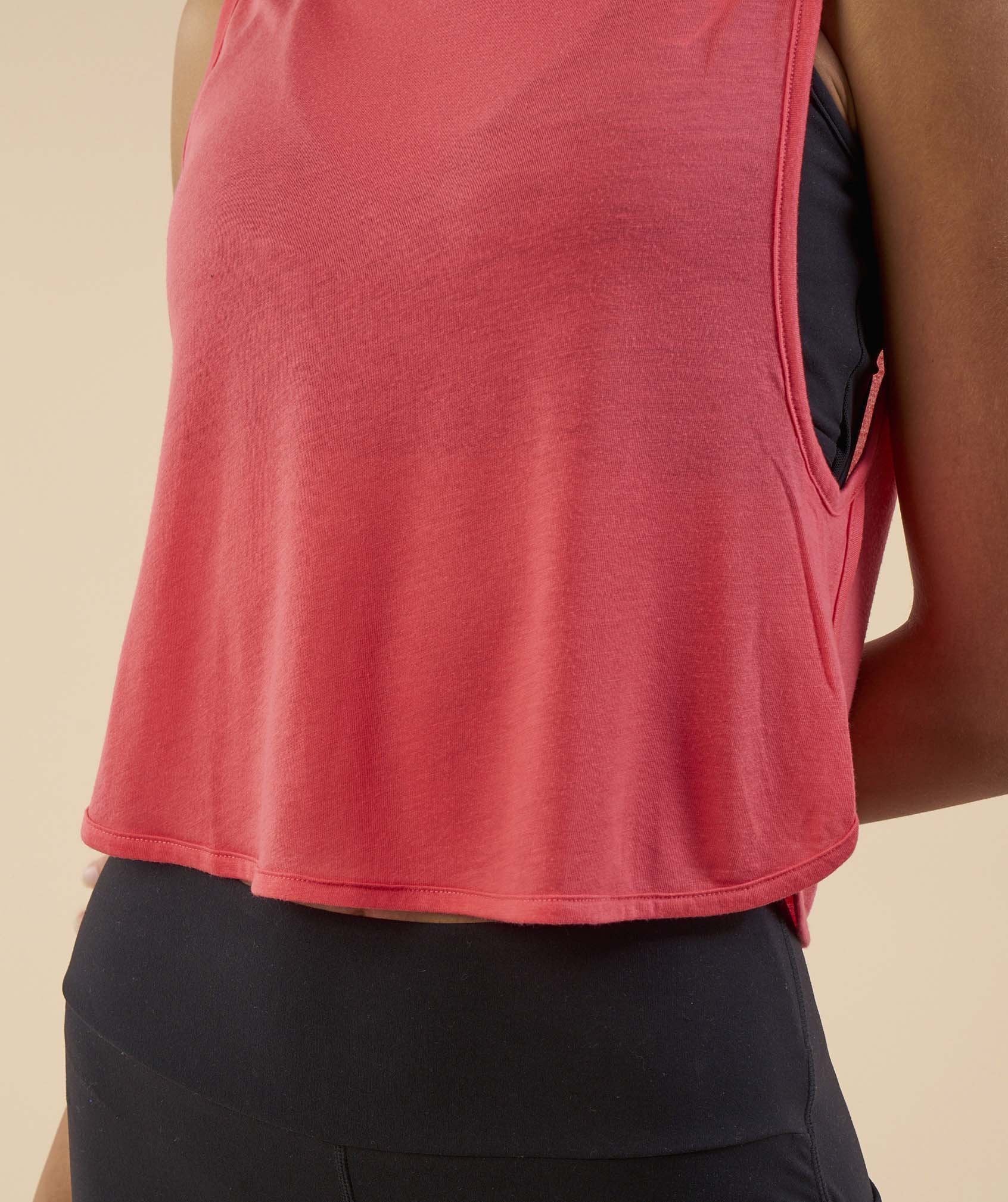 Cropped Tank Top in Sherbet Pink - view 6