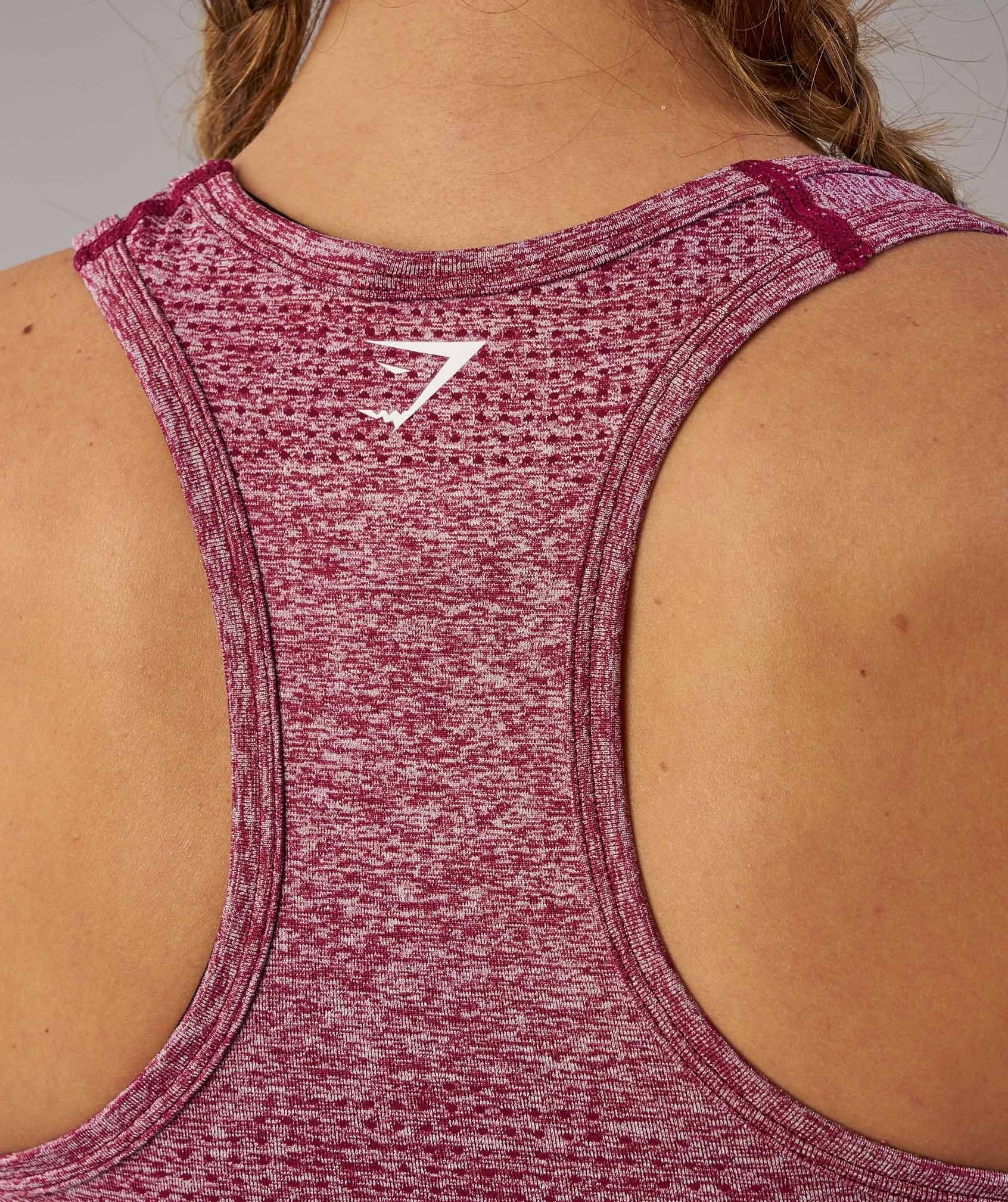 Seamless Vest- Beet Marl in null - view 5