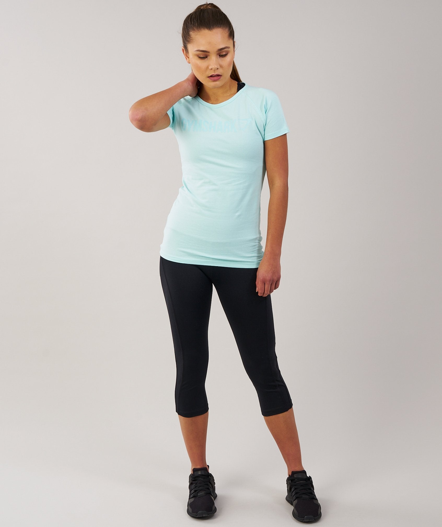 Women's Apollo T-Shirt in Pale Turquoise - view 4