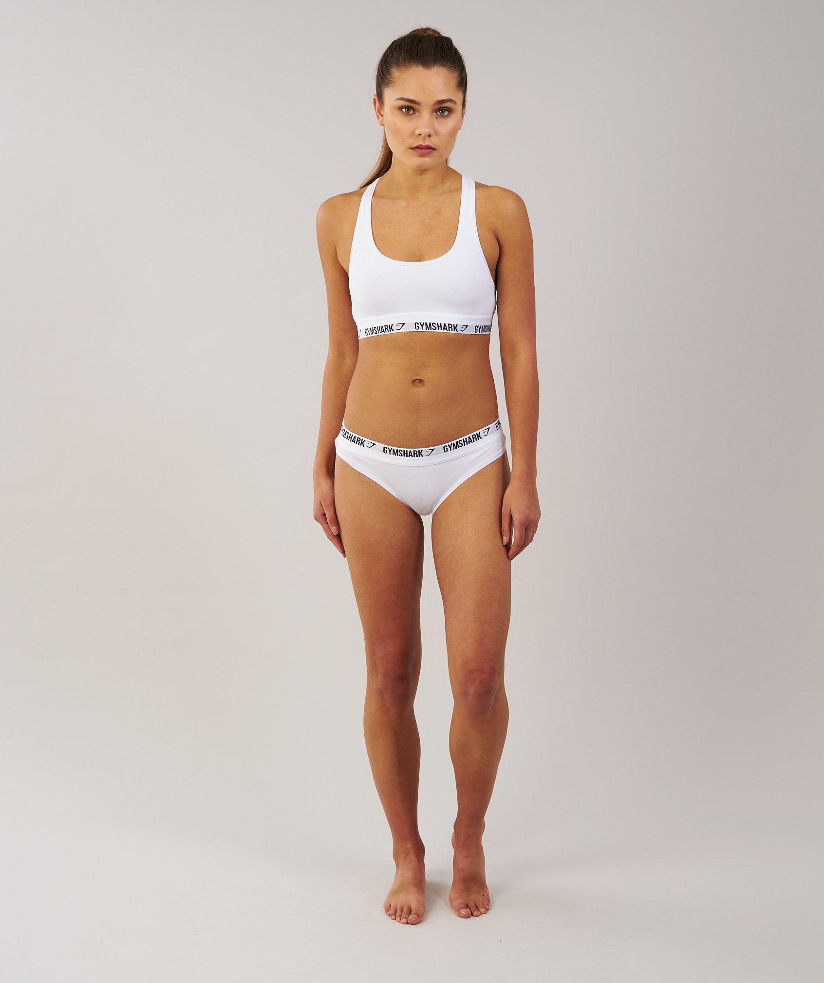 Womens Jersey Thong in White (2pk) - view 4