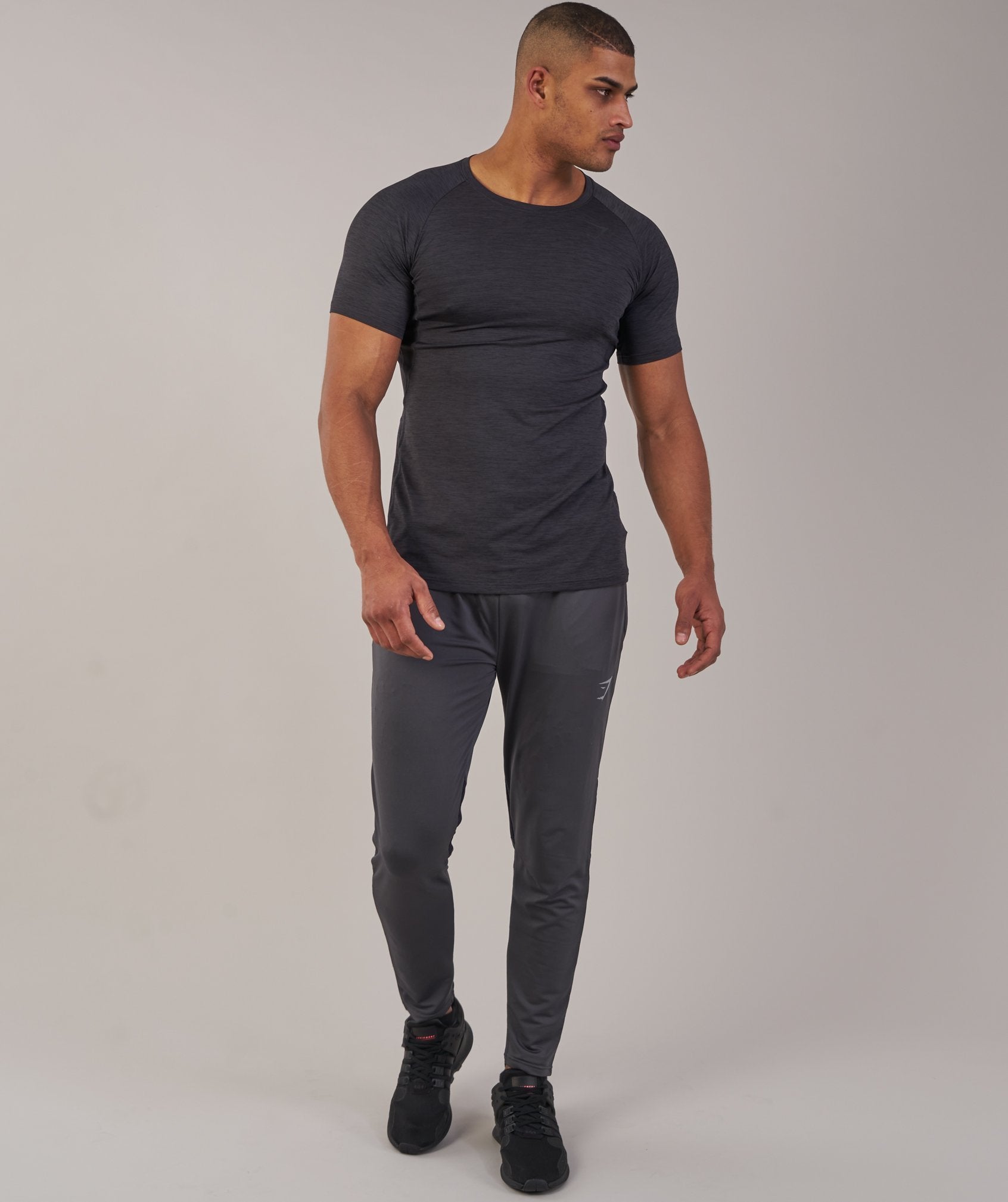 Vertex T-Shirt in Black Marl - view 1