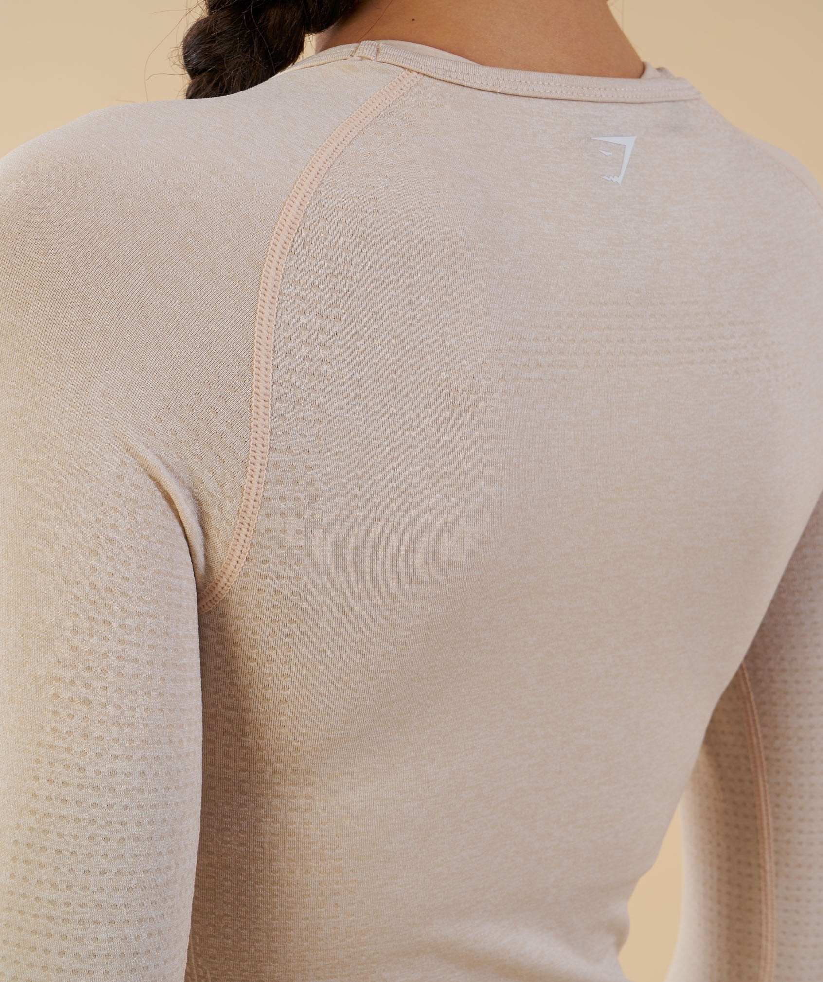 Seamless Long Sleeve Top in Sand - view 6