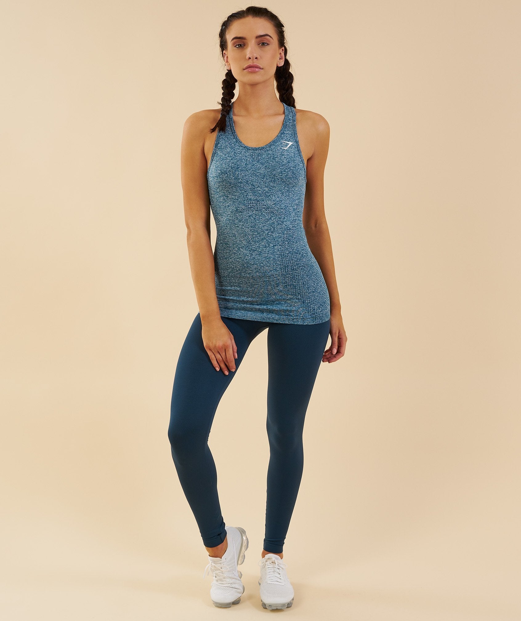 Seamless Vest in Deep Teal - view 1