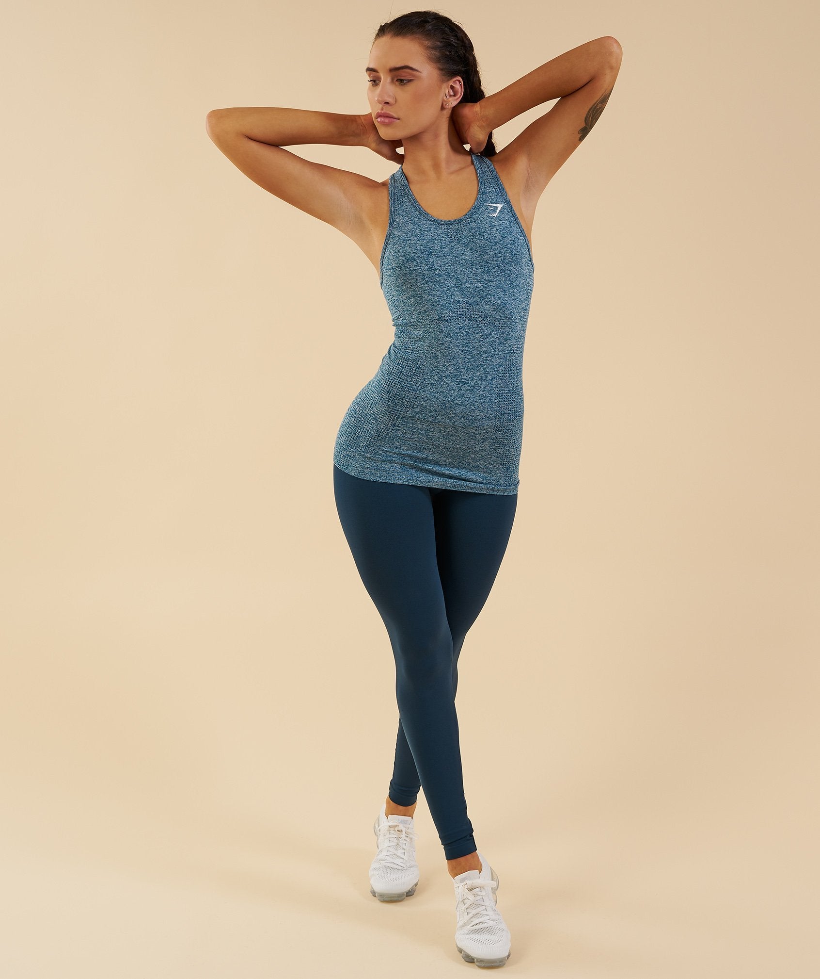 Seamless Vest in Deep Teal - view 5