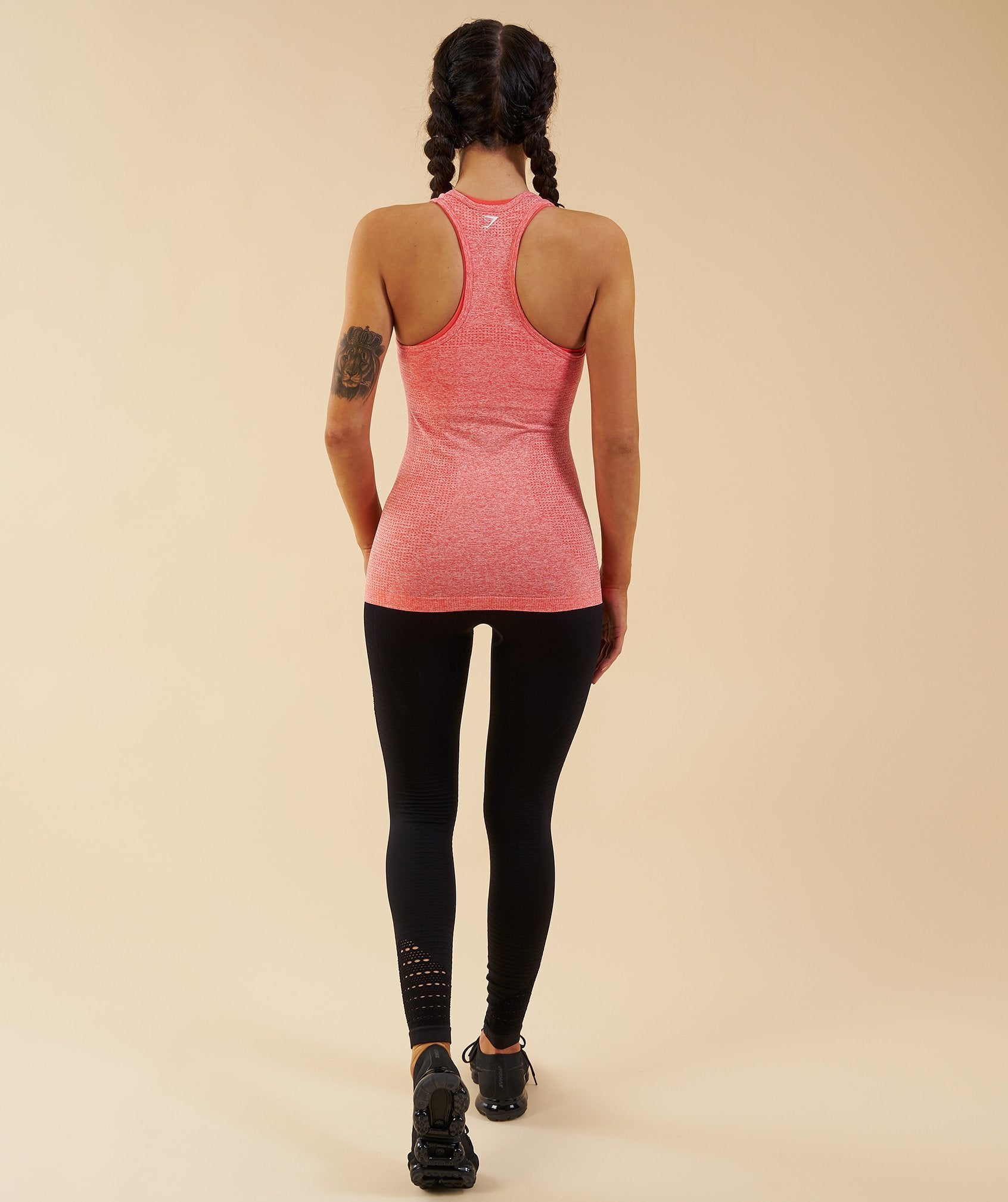 Seamless Vest in Peach Coral - view 3