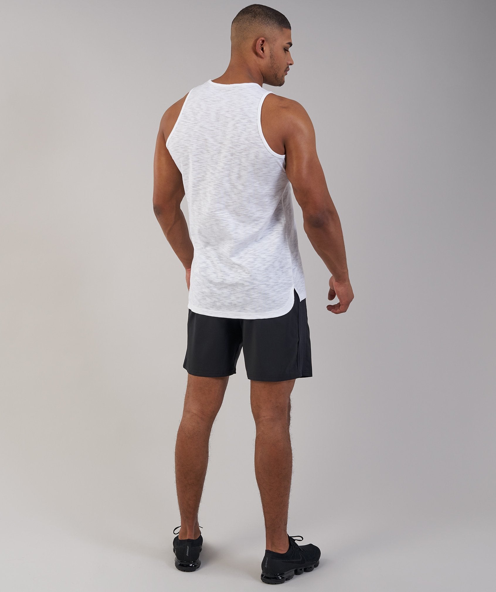 Heather Tank in White Marl - view 3