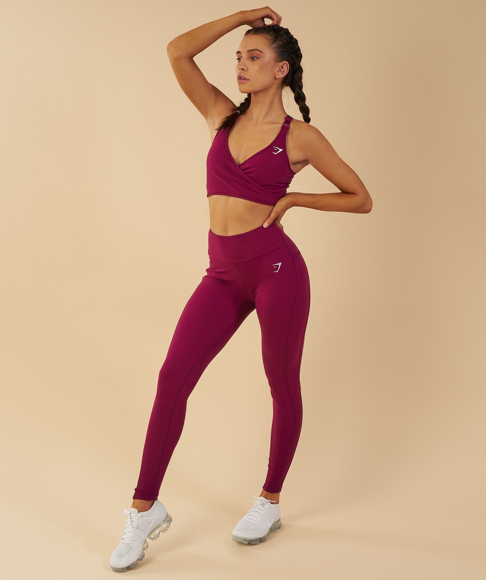 Elite Sports Bra in Deep Plum - view 4