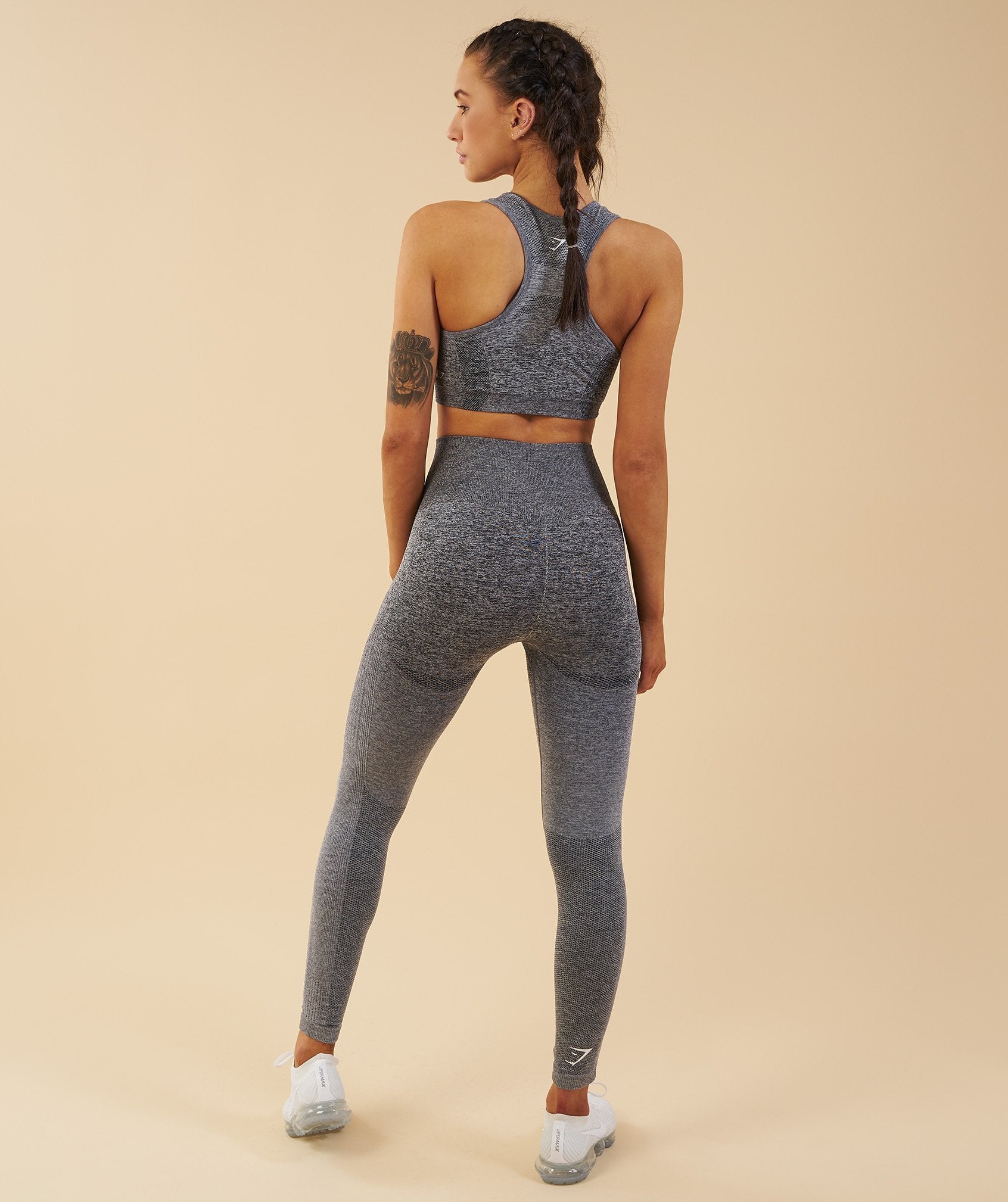 Ombre Seamless Leggings  - Black/Light Grey in null - view 3