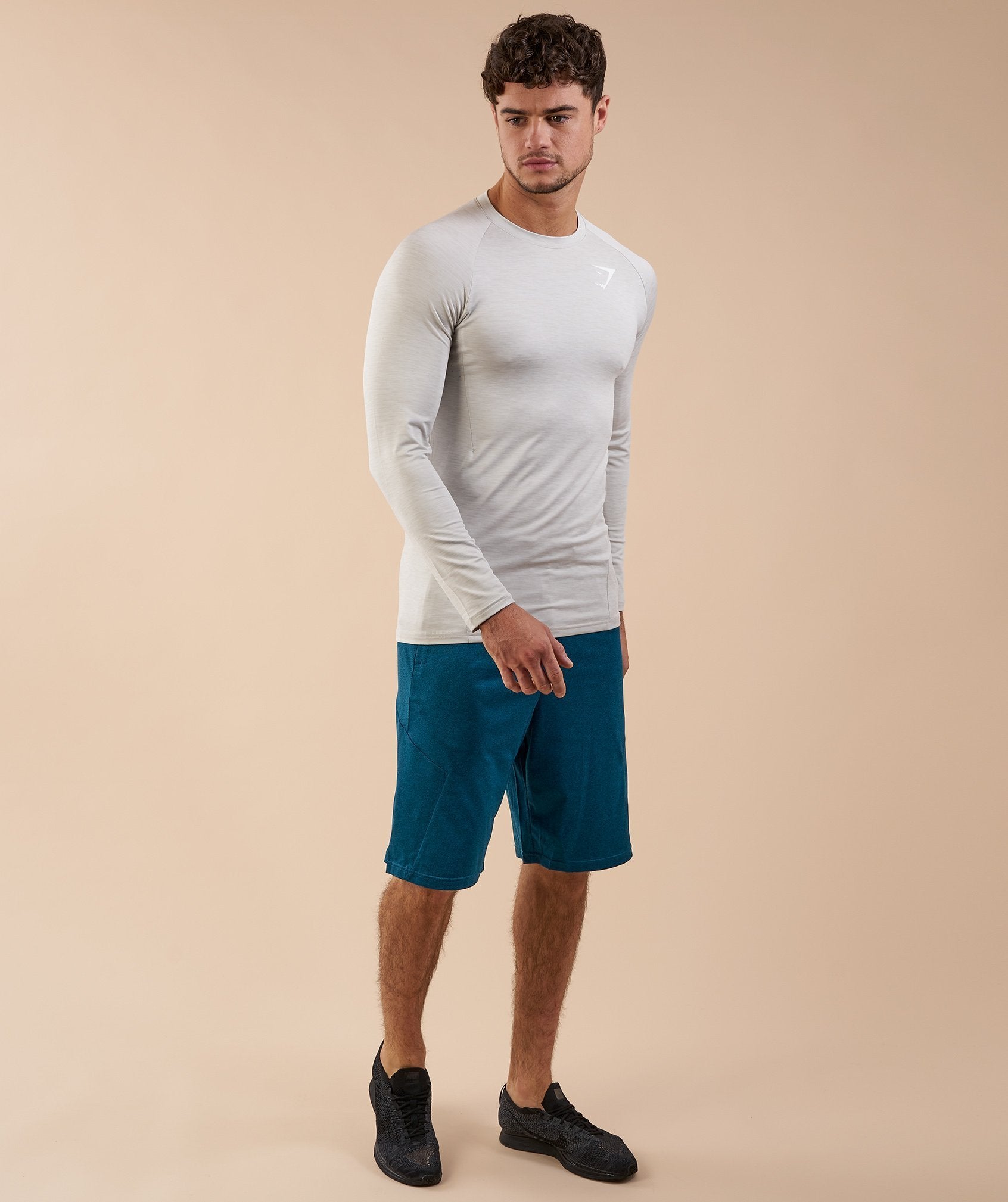 Element Shorts in Deep Teal Marl - view 2