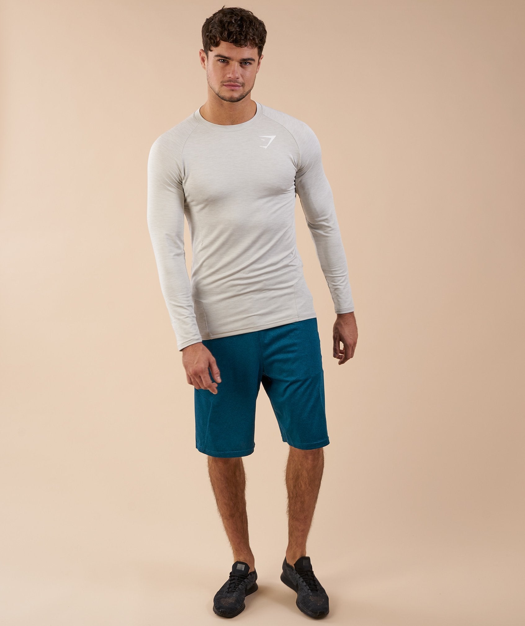 Element Shorts in Deep Teal Marl - view 3