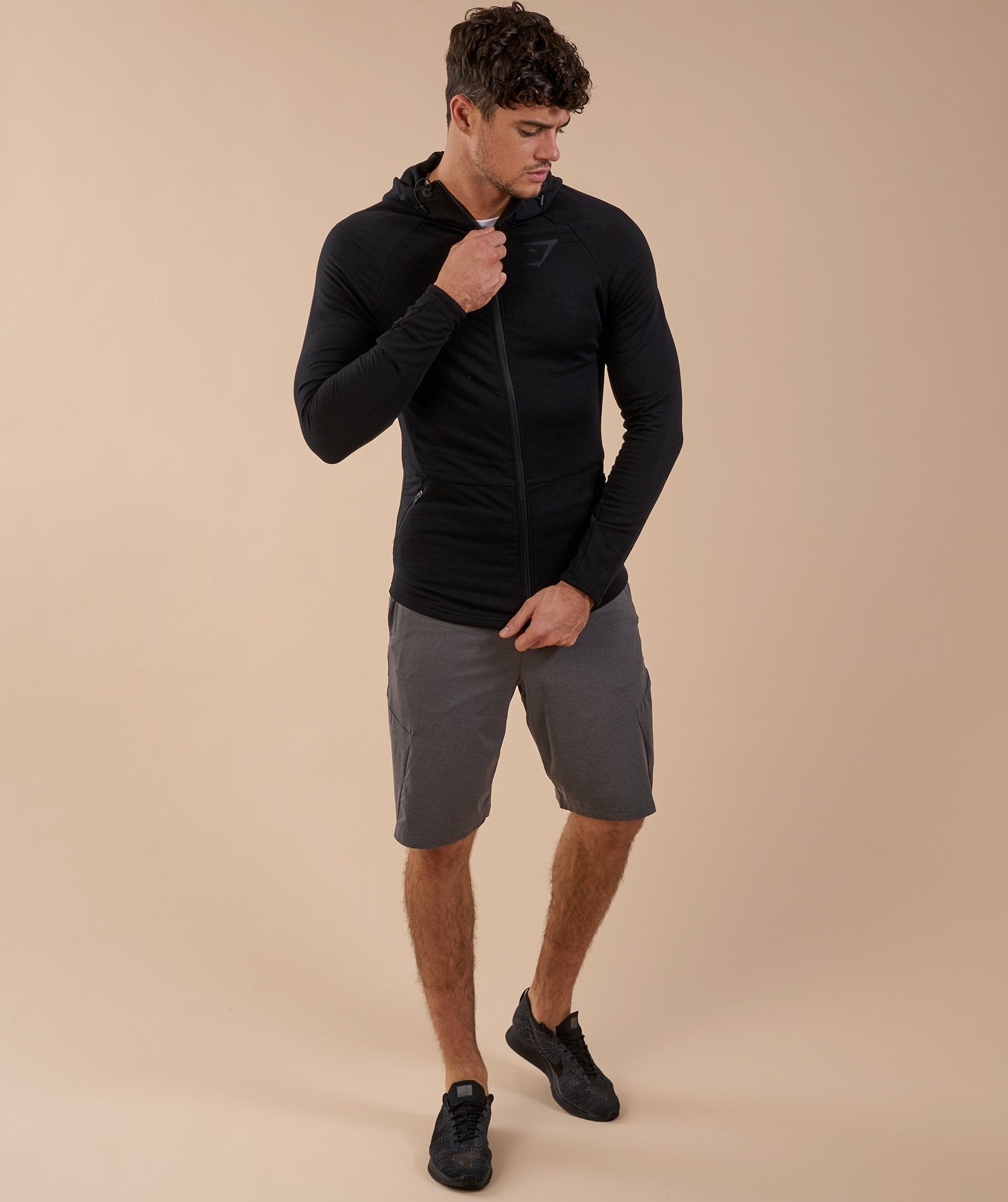 Fit Hooded Top in Black - view 4