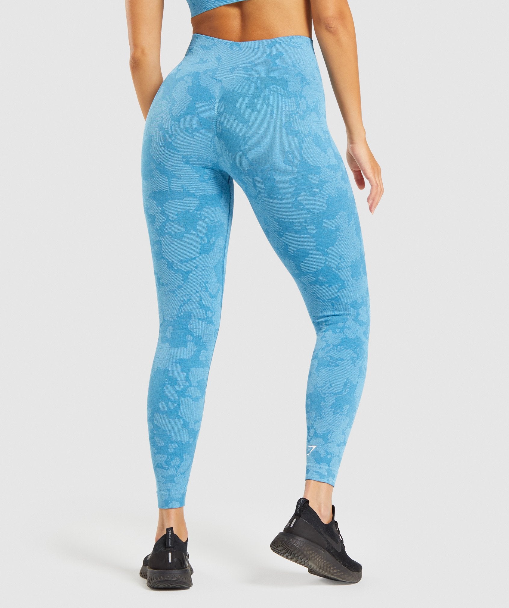 Adapt Camo Seamless Leggings in Blue - view 3