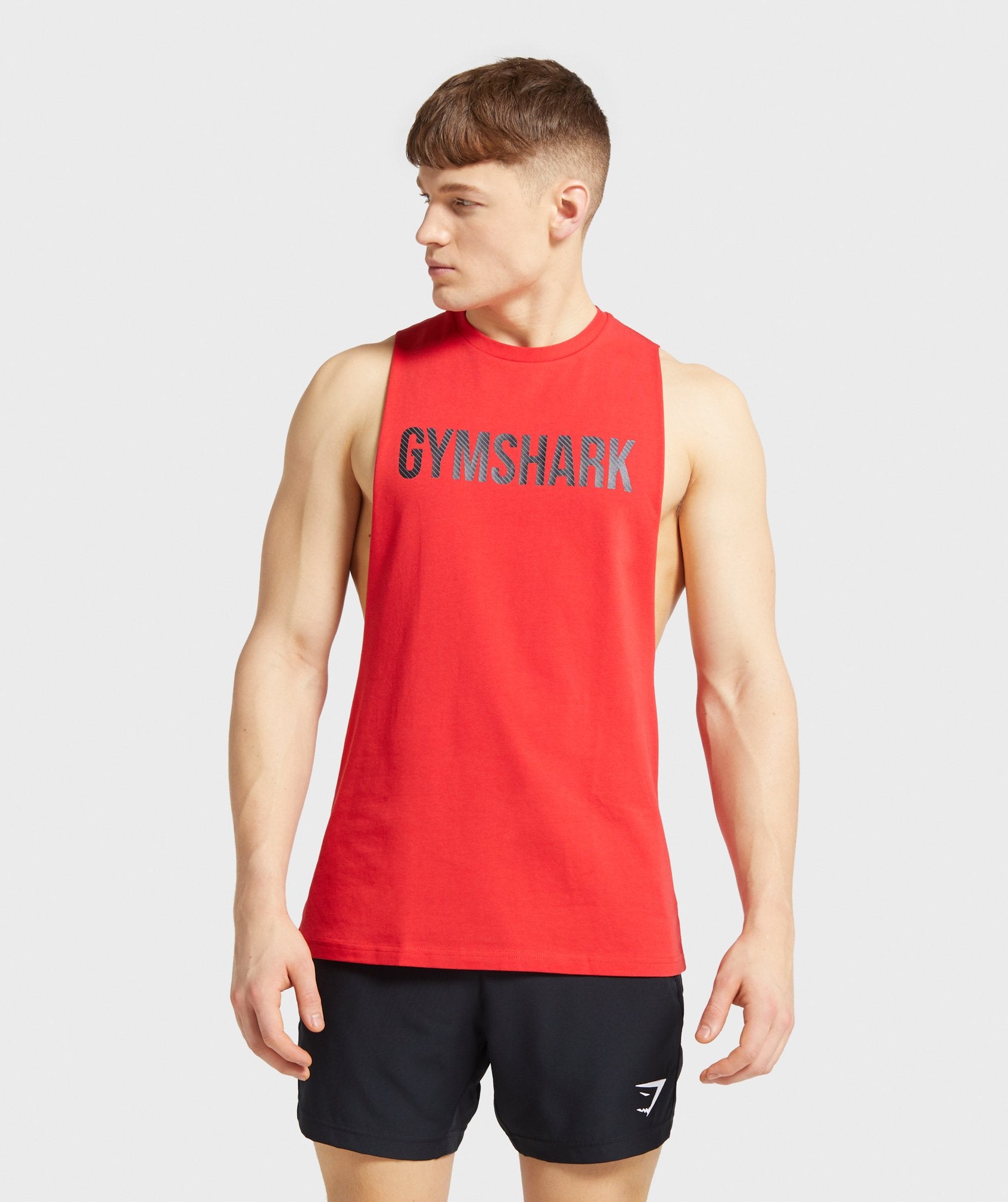 Apex Drop Armhole Tank in Red - view 1