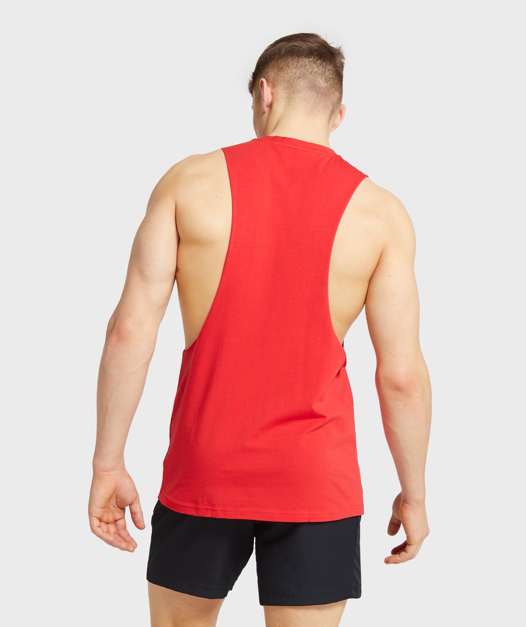 Apex Drop Armhole Tank in Red - view 2