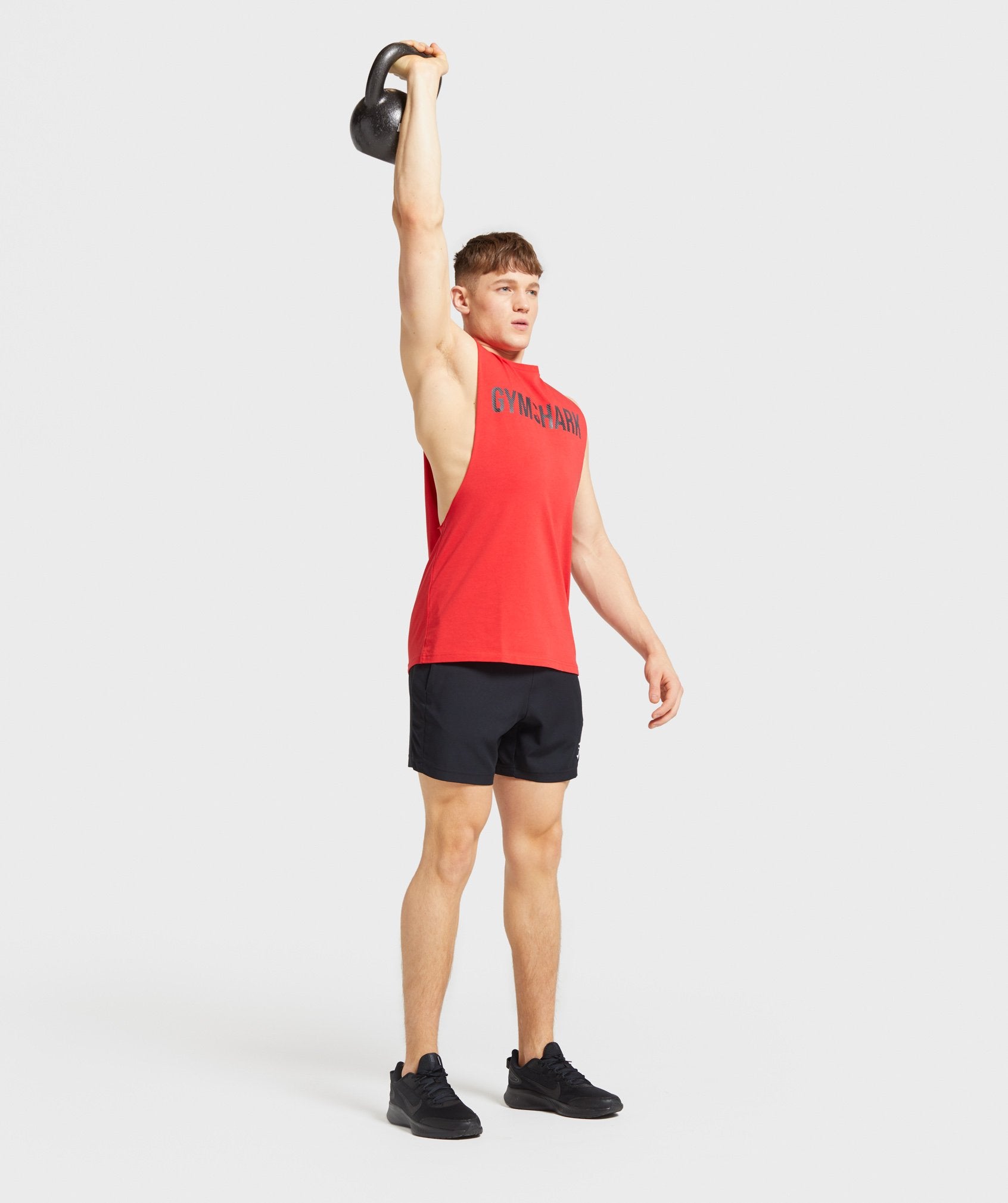 Apex Drop Armhole Tank in Red - view 4