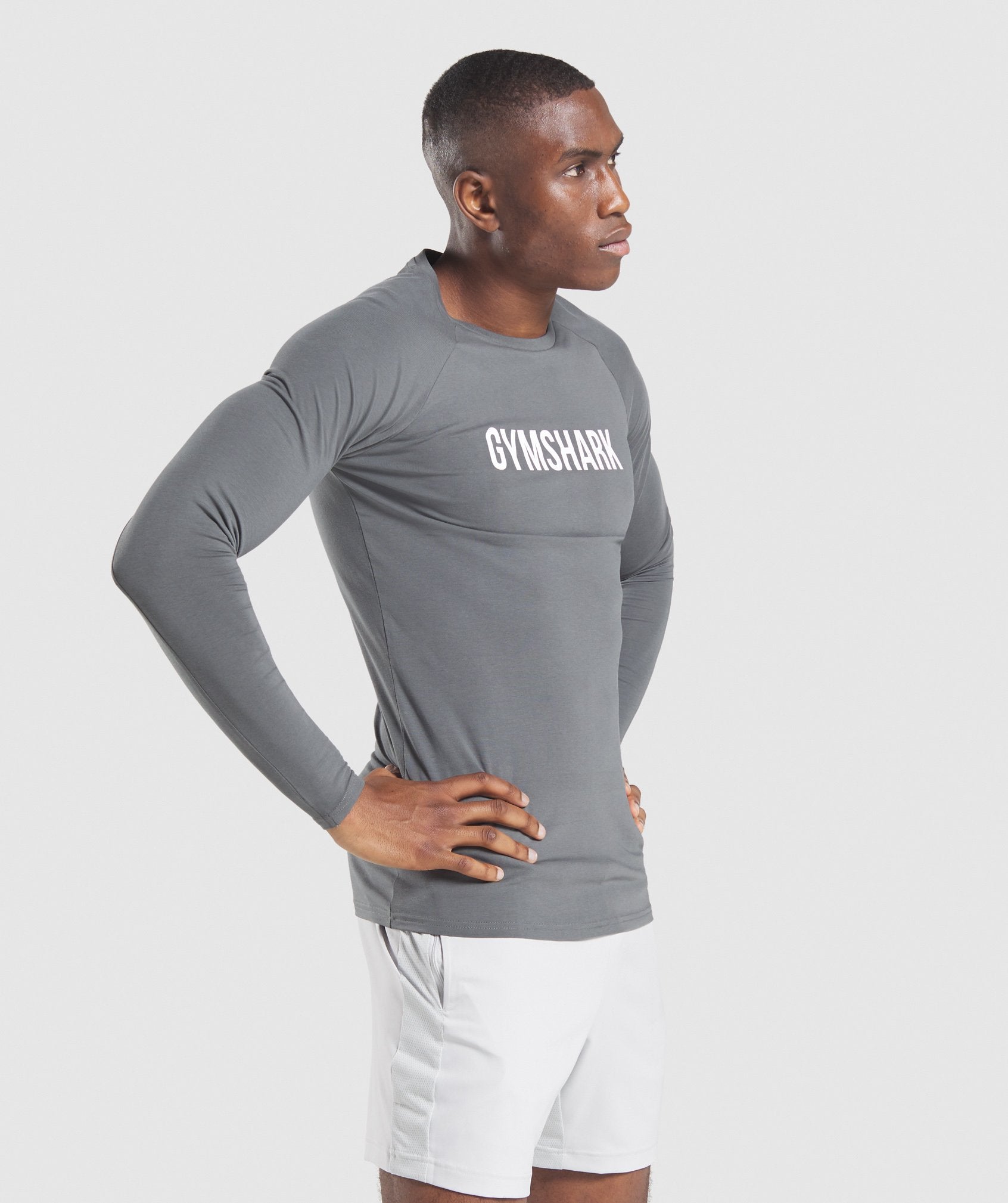 Apollo Long Sleeve T-Shirt in Charcoal