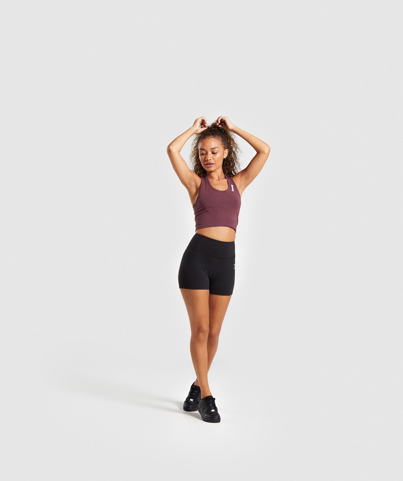 Ark Crop Top in Berry Red - view 4