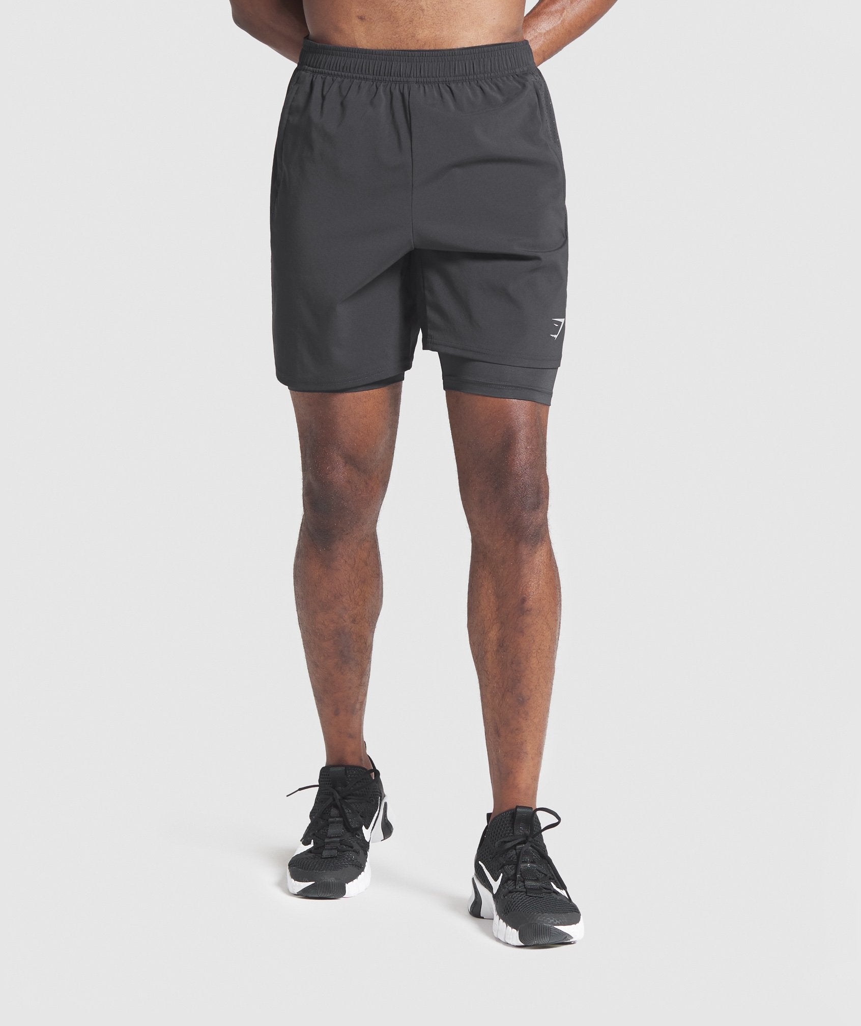 Aspect 2 in 1 Shorts in Black