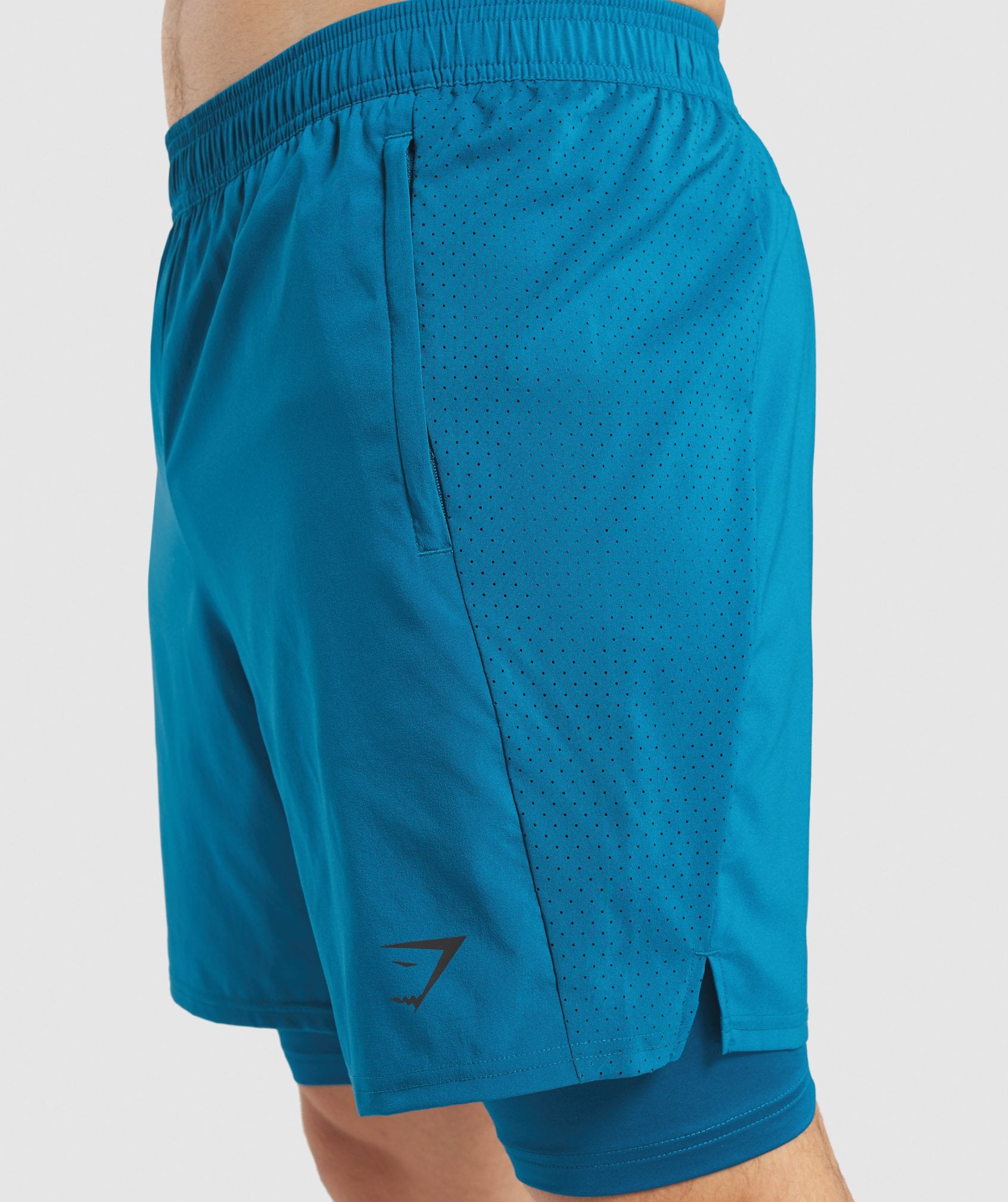 Aspect 2 in 1 Shorts in Teal