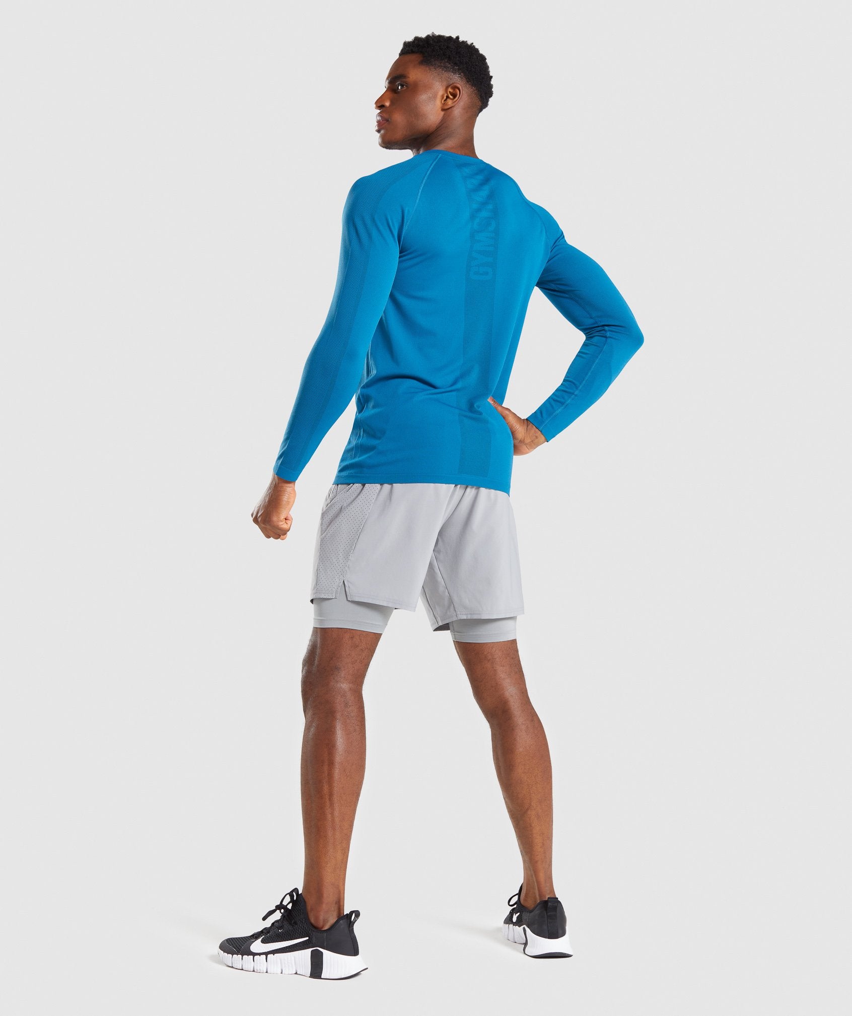 Aspect Lightweight Seamless Long Sleeve T-Shirt in Teal