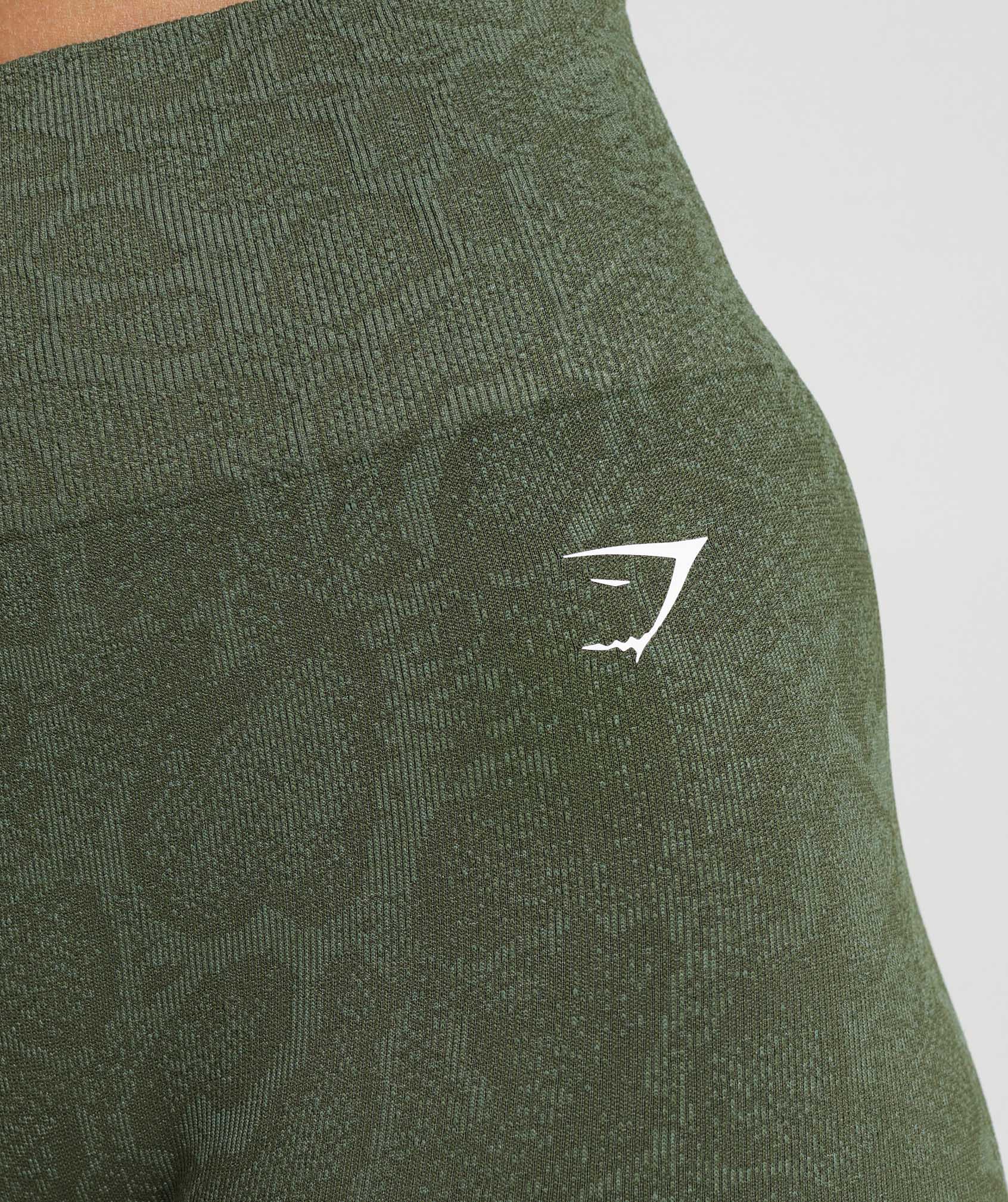 Adapt Animal Seamless Cycling Shorts in Willow Green/Core Olive - view 5
