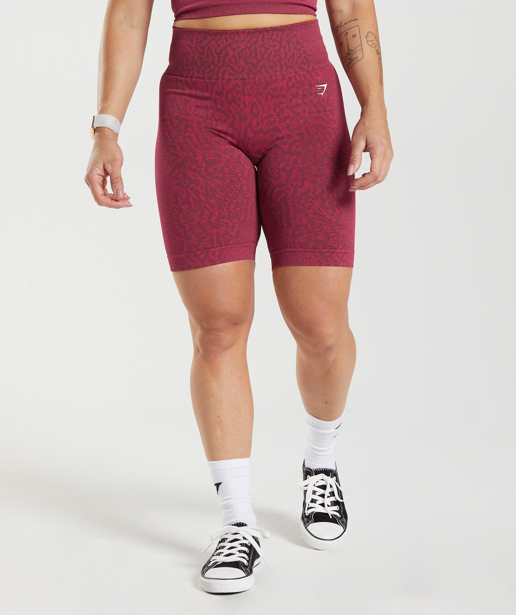Adapt Animal Seamless Cycling Shorts in Reef | Cherry Brown - view 1