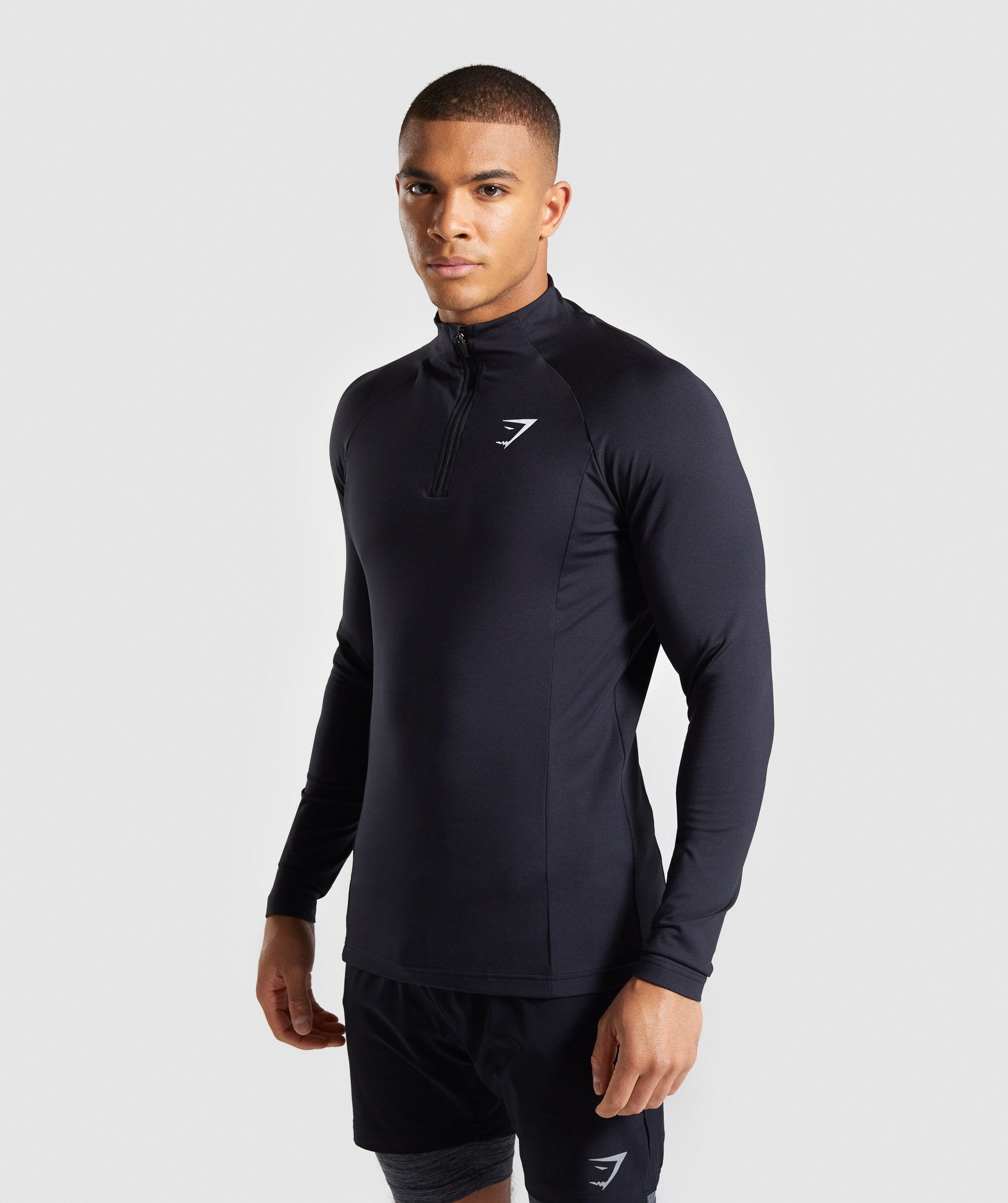 Advanced 1/4 Zip Pullover in Black - view 1