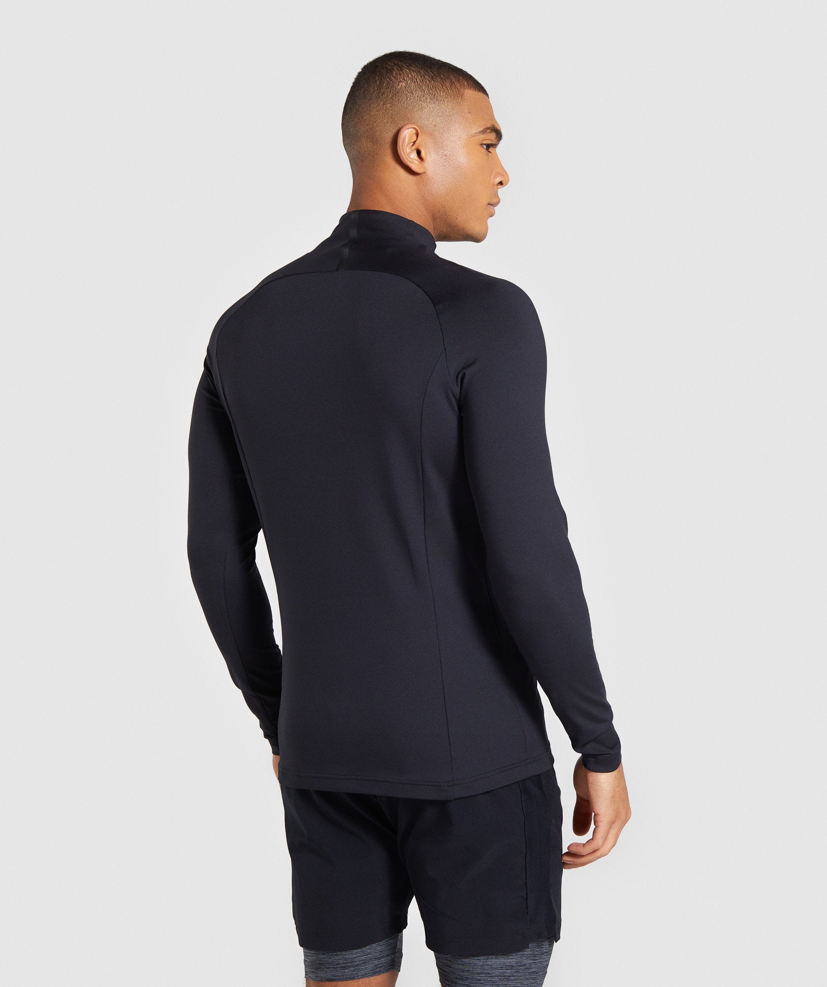 Advanced 1/4 Zip Pullover in Black - view 2