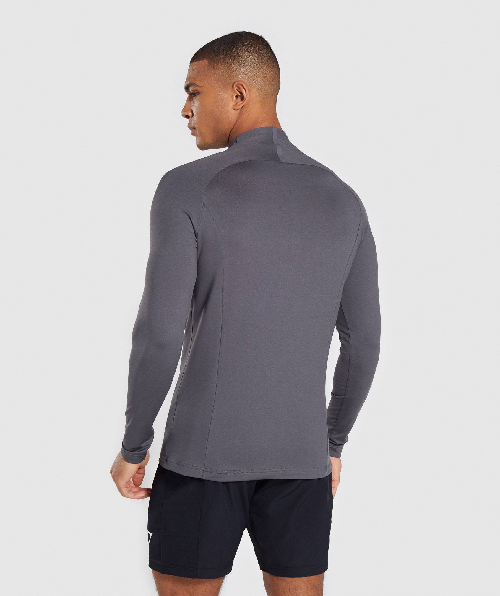 Advanced 1/4 Zip Pullover in Charcoal - view 2