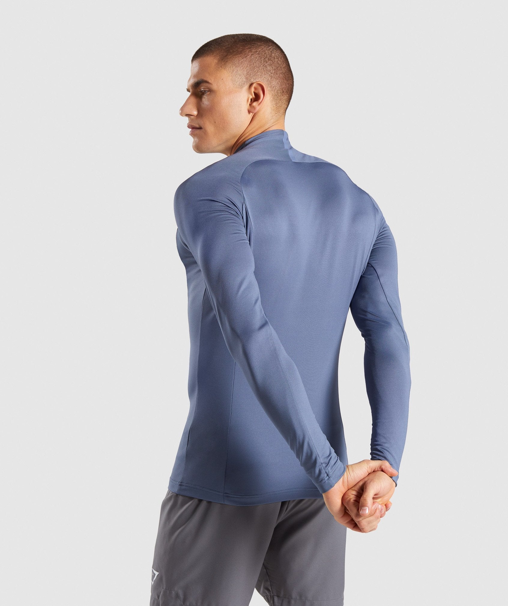 Advanced 1/4 Zip Pullover in Aegean Blue - view 2